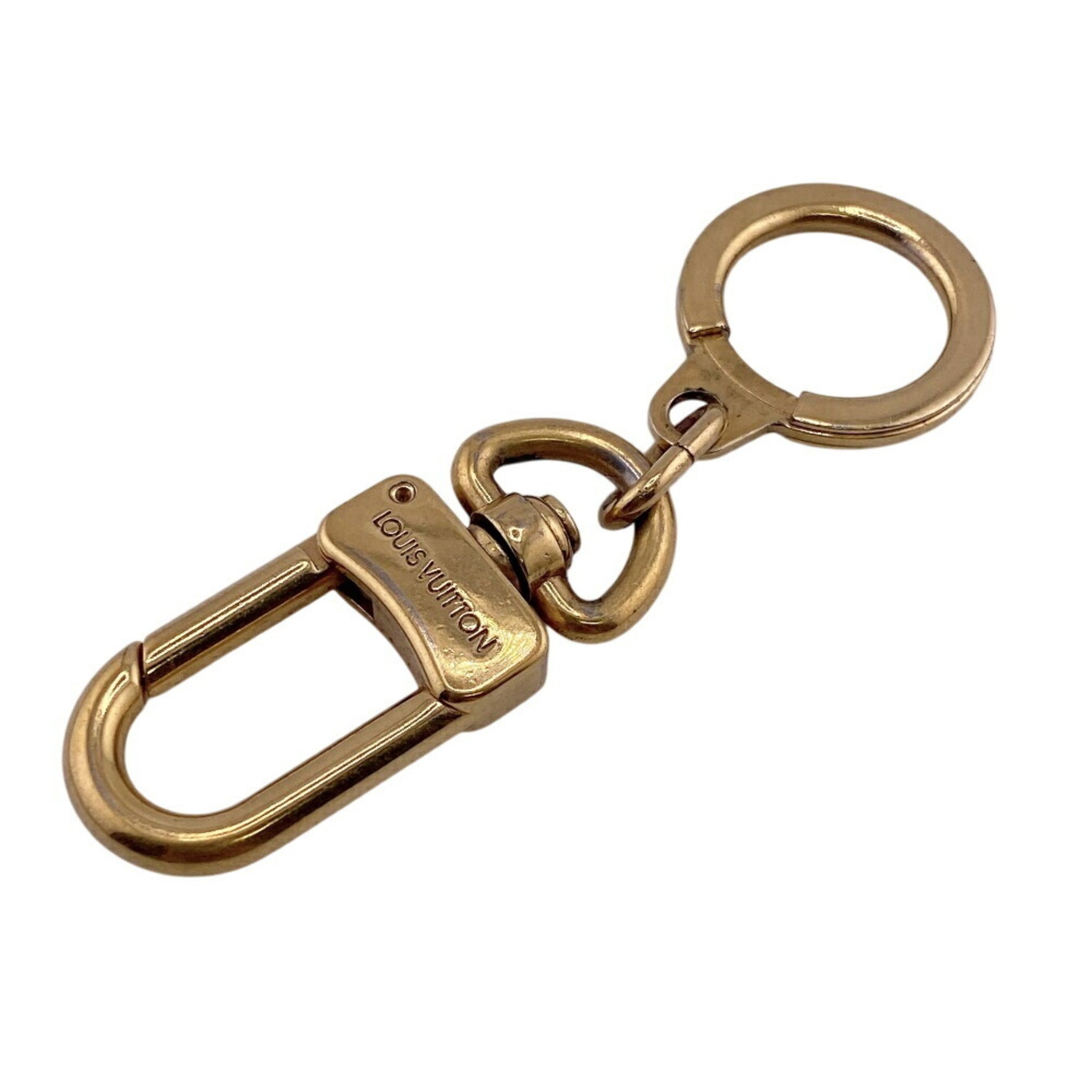 LOUIS VUITTON Louis Vuitton Wallet M62694 Anocre Key Ring Charm Keychain Item Hardware Carabiner Gold Unisex