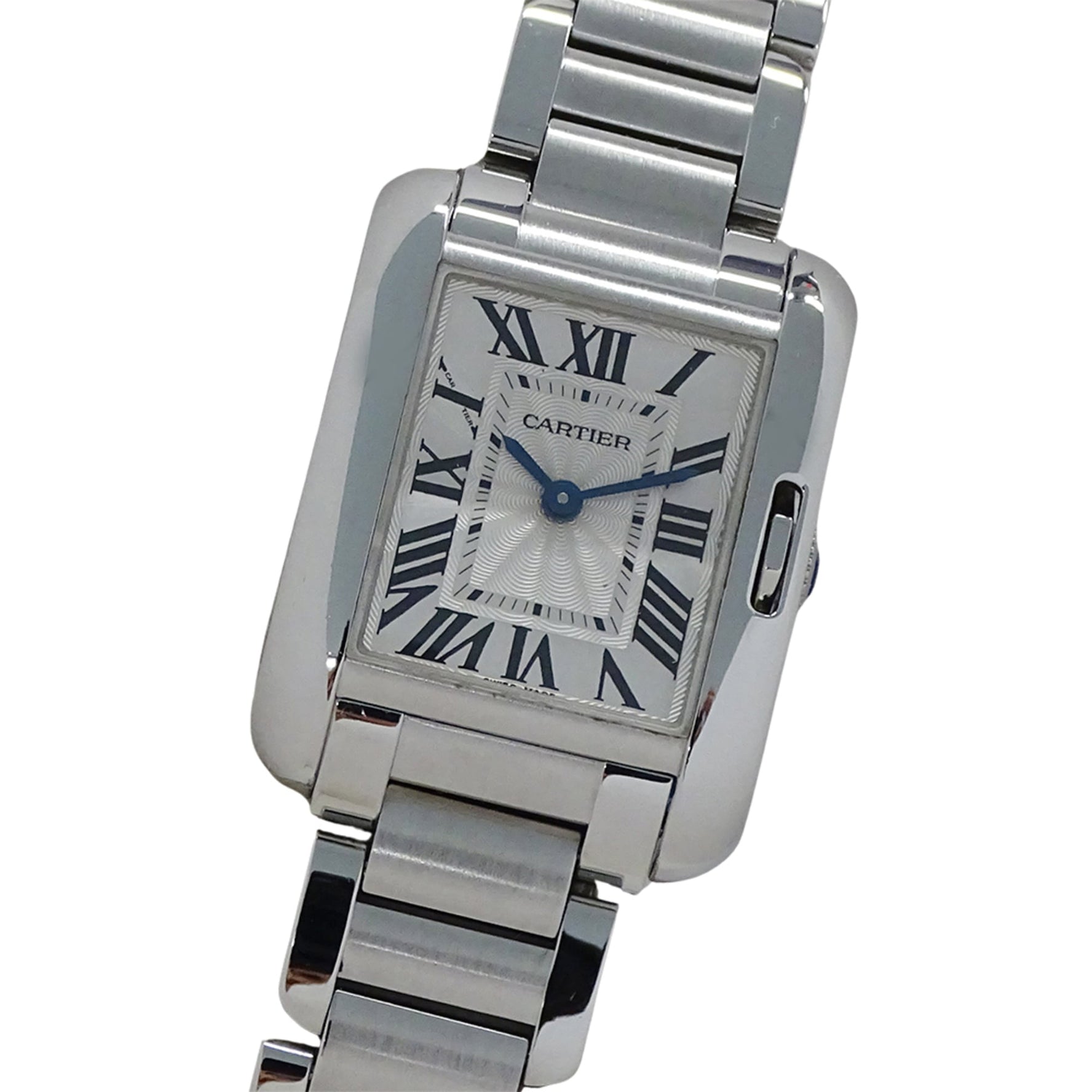 Cartier Tank Anglaise SM Quartz Watch Stainless Steel, Silver, Square, Polished