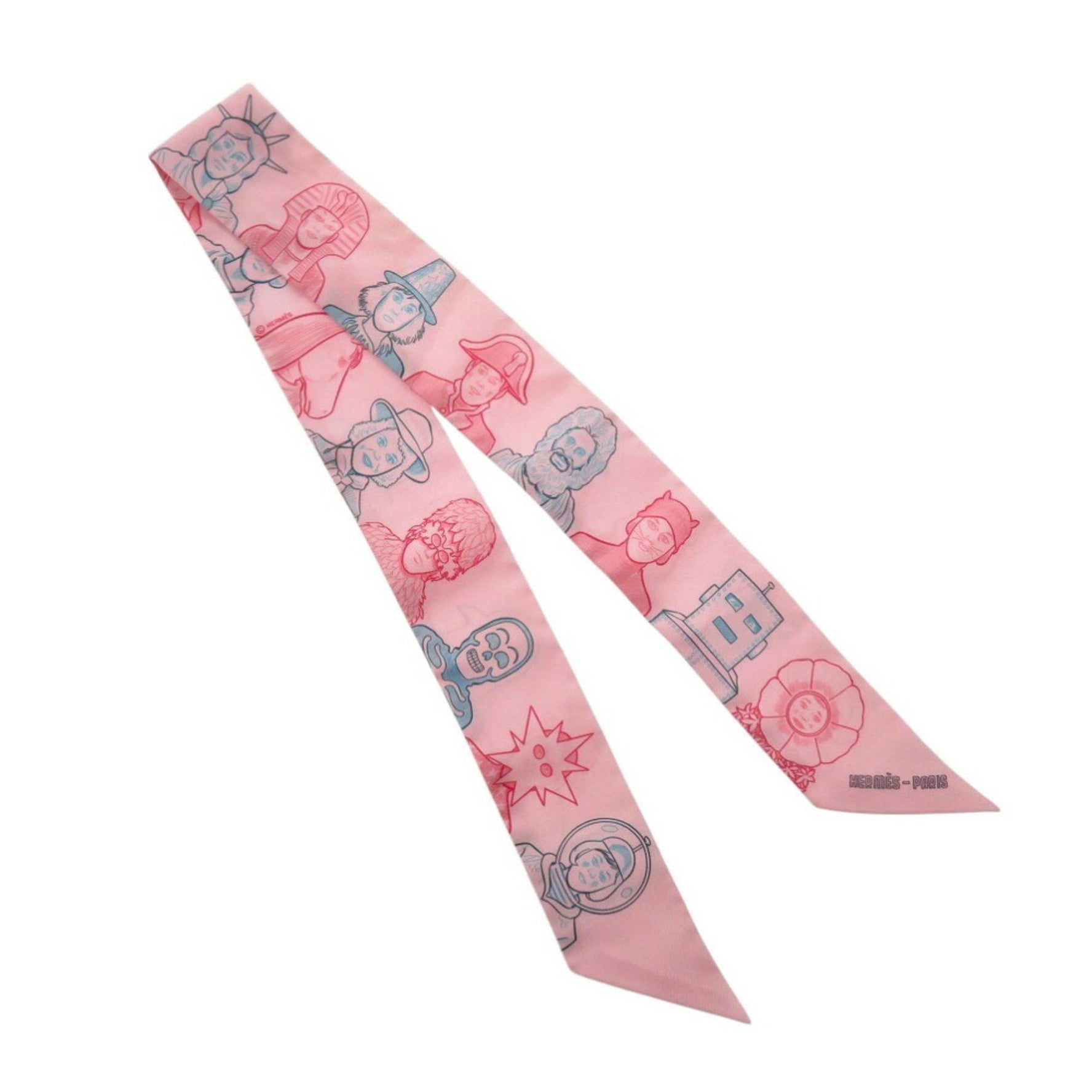 Hermes Twilly DRESSE CODE 063780S Silk Rose Pale 1300HERMES