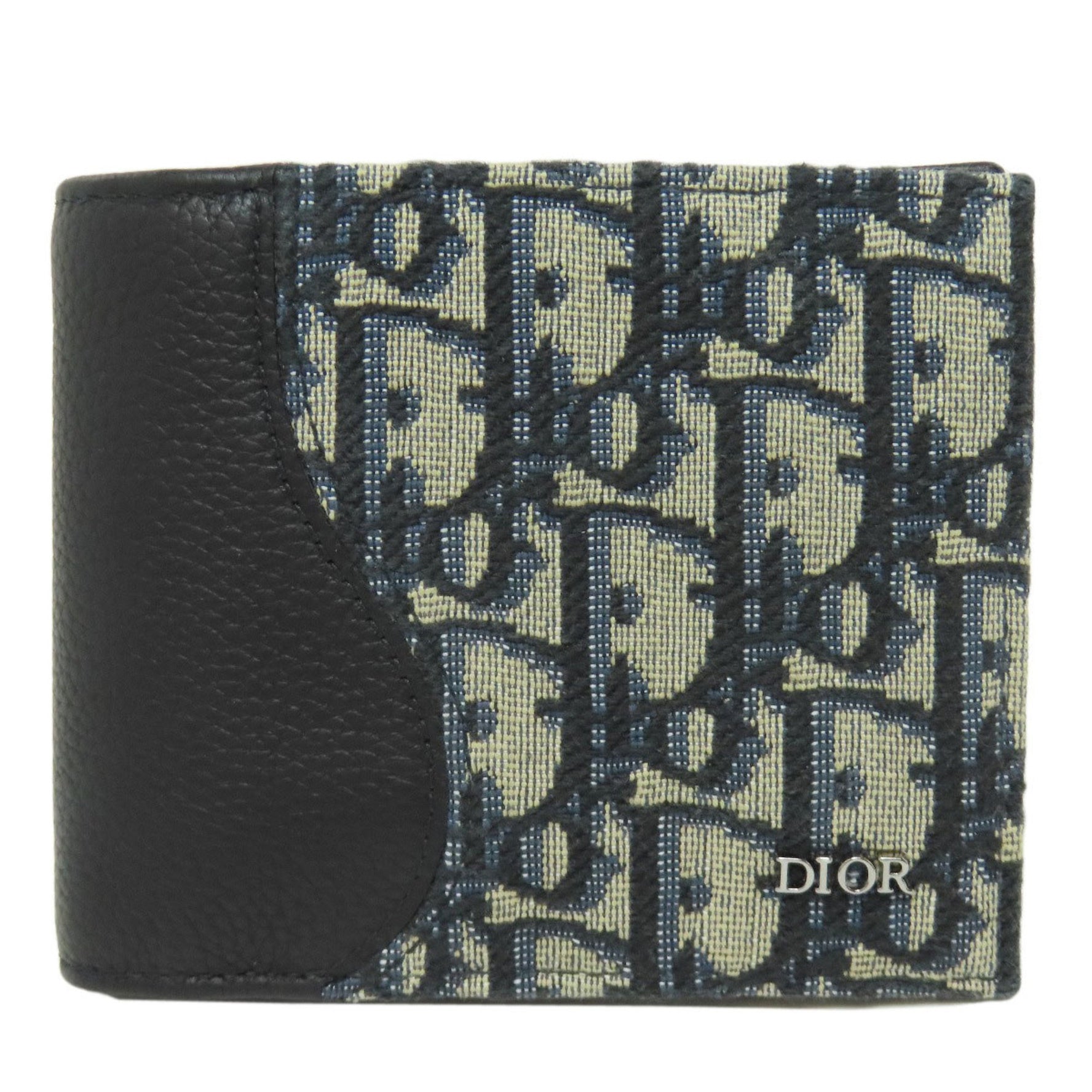 Christian Dior Trotter Pattern Bi-fold Wallet Canvas