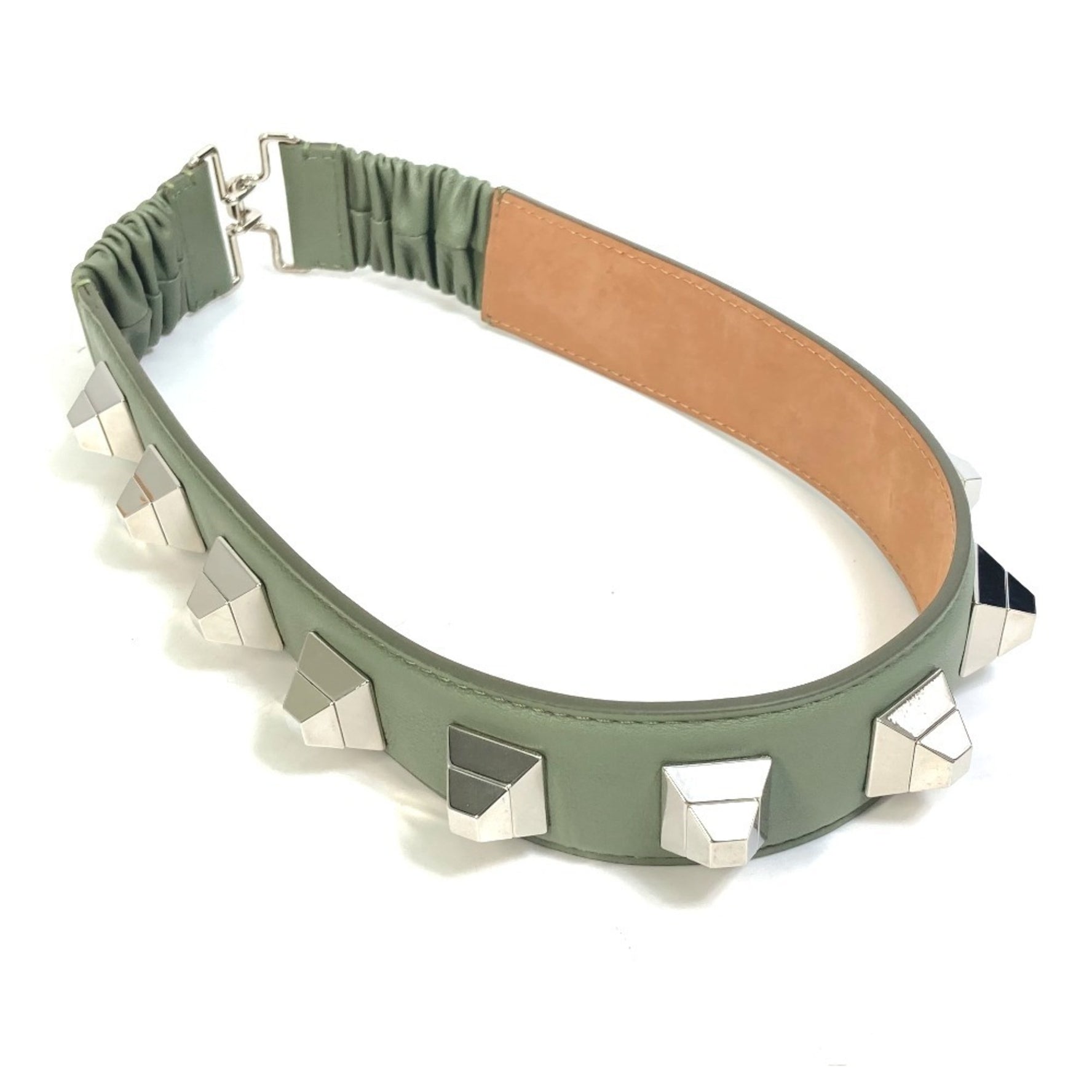 FENDI Studded Waist Belt in Leather