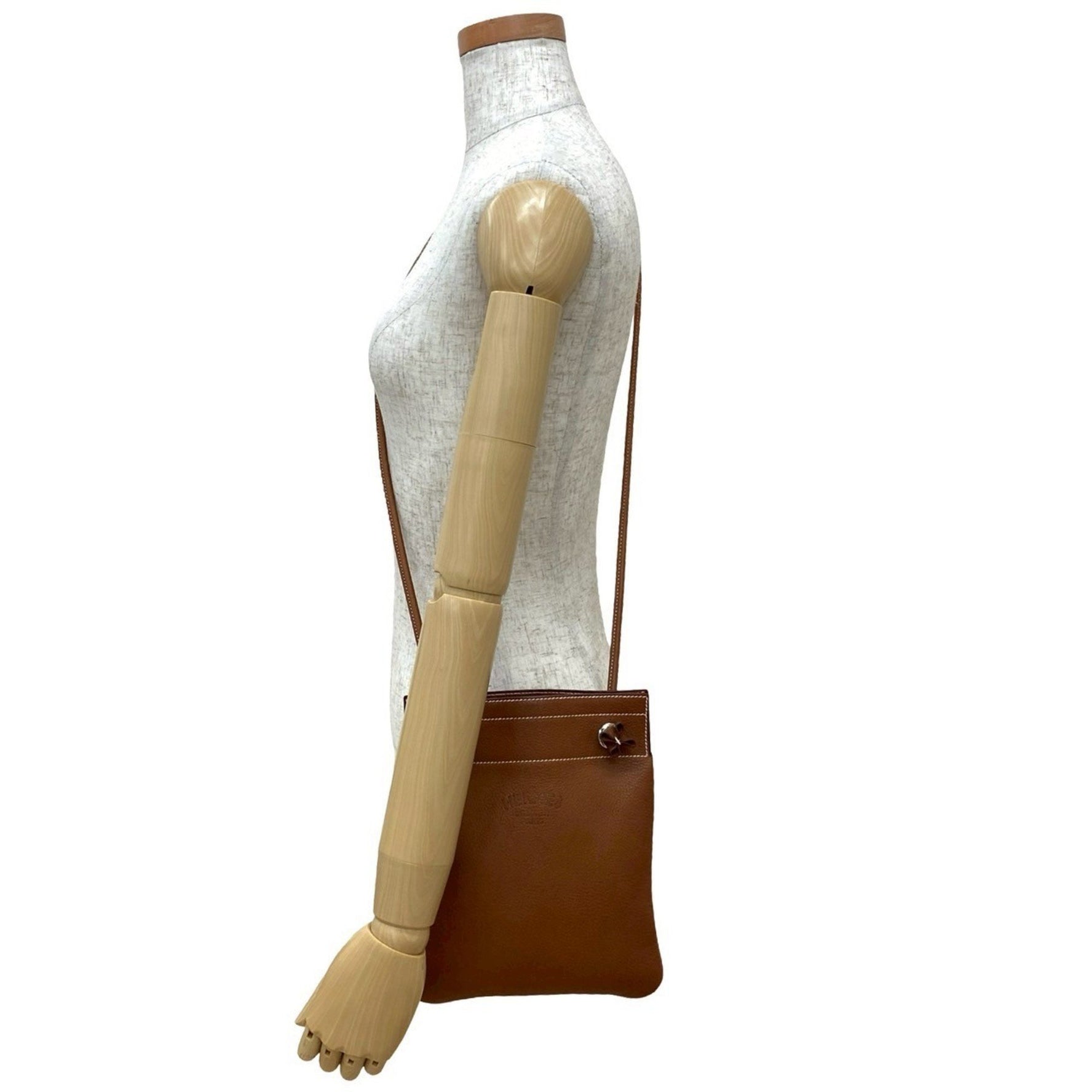HERMES Aline Mini Vaubarenia Leather Shoulder Bag/Pochette Favre