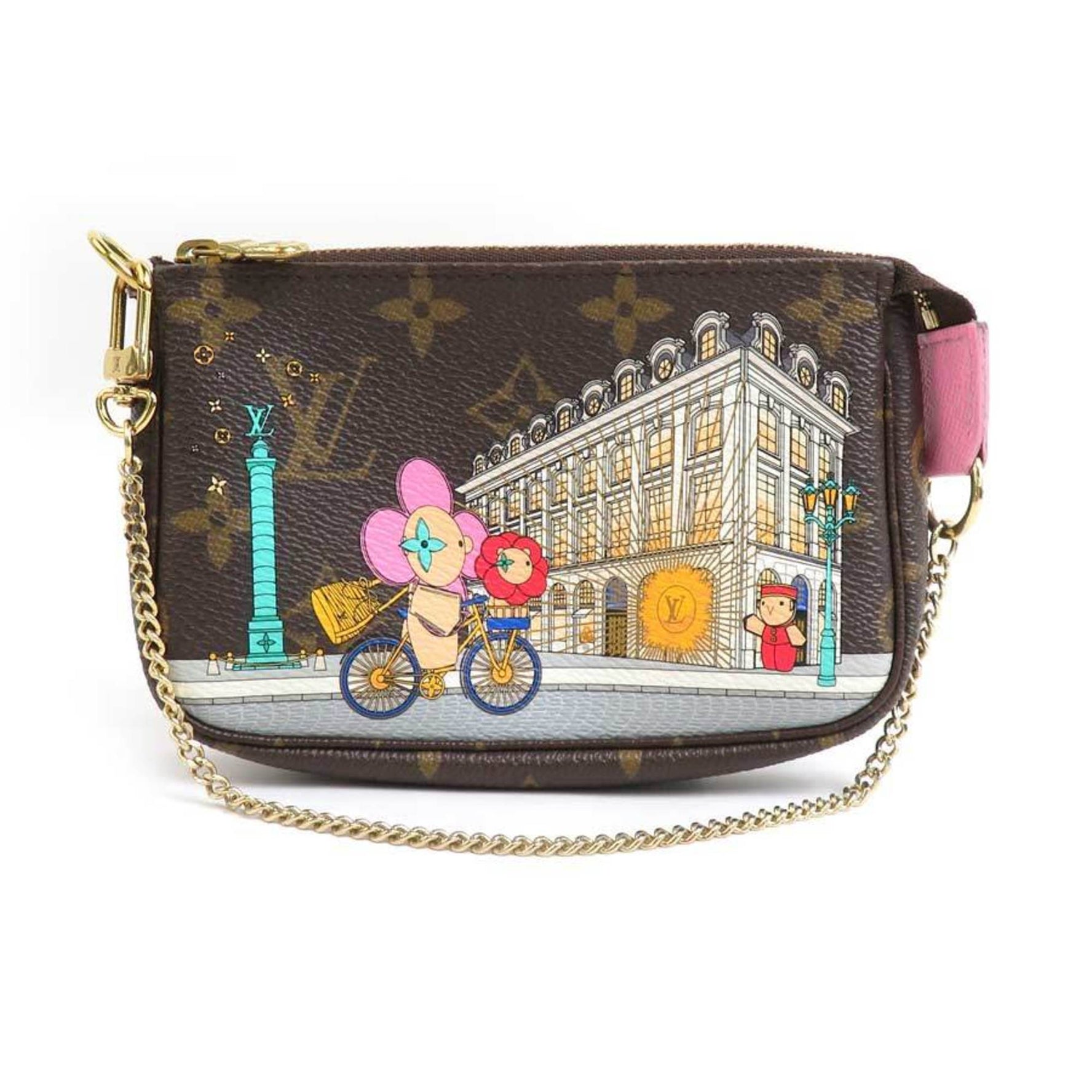 Louis Vuitton LOUIS VUITTON Pouch Vivienne Mini Pochette Accessoires Brown x Multicolor Women's M81760 55948a