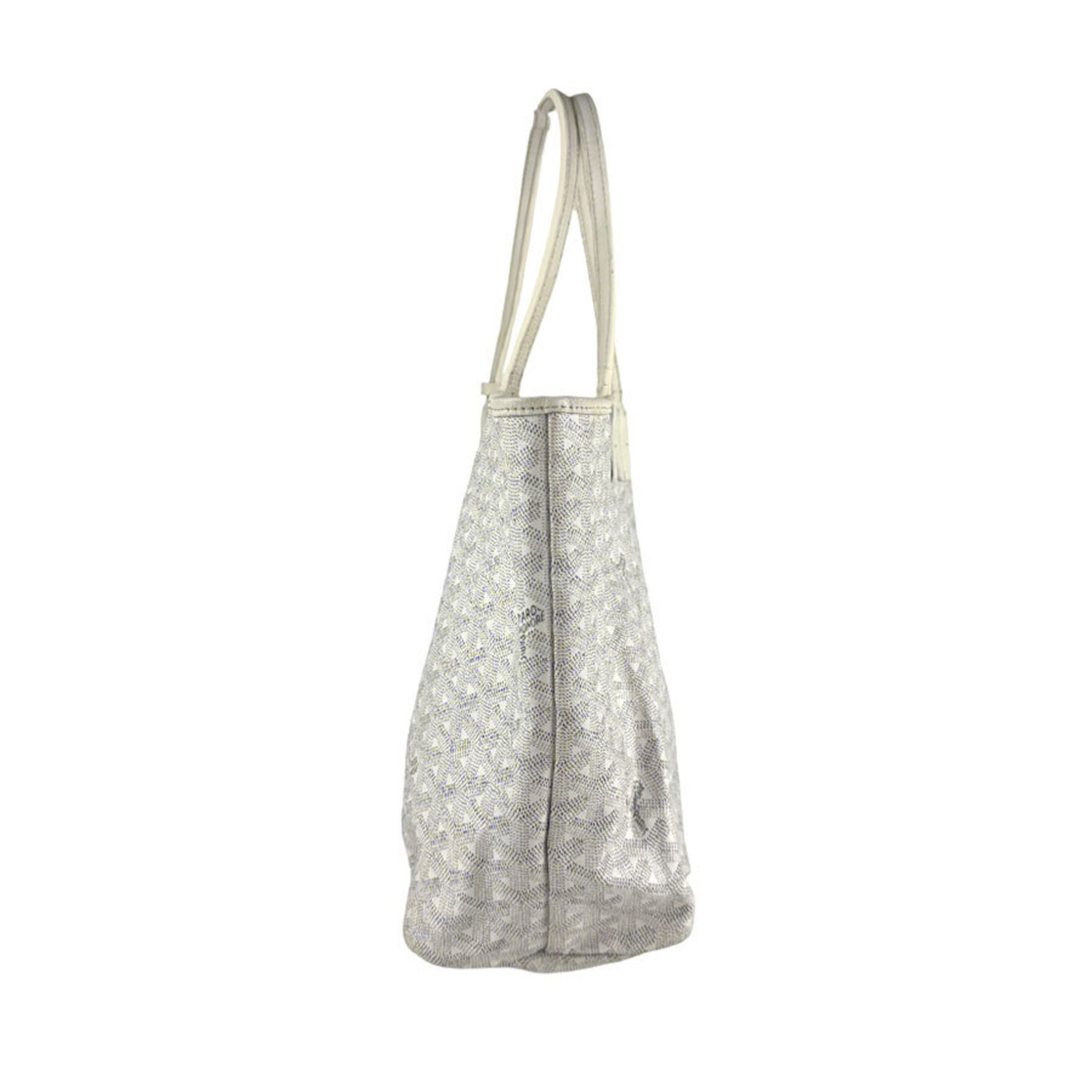 Goyard Saint Louis PM Handbag in Coated Canvas, White, for Men and Women, z6528