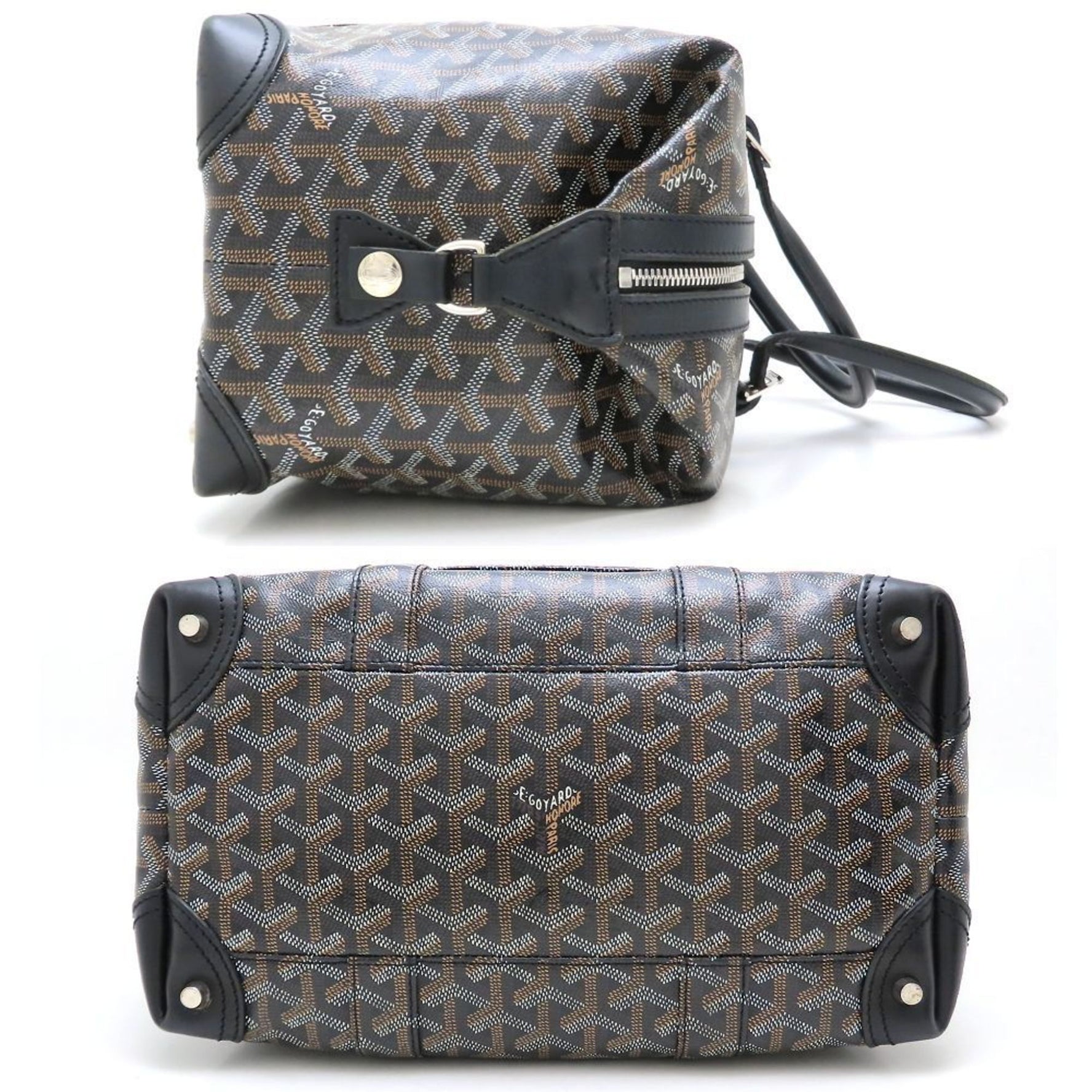 GOYARD Boeing 30 Men's Coated Canvas x Leather