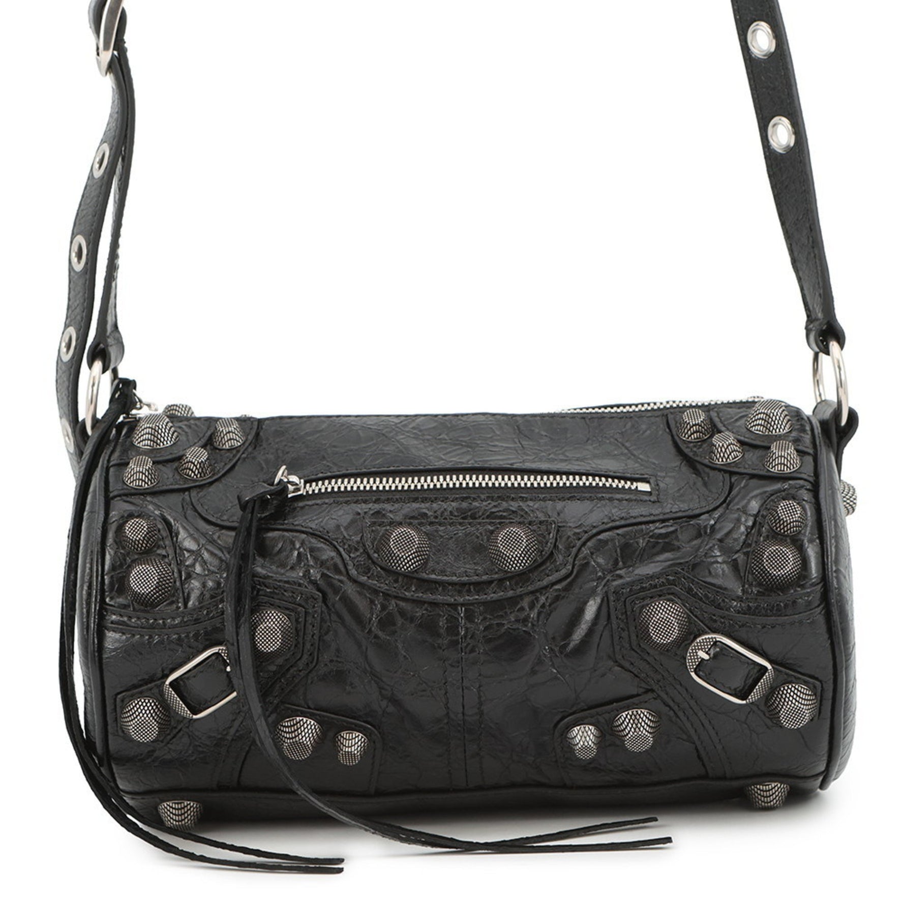 Balenciaga Le Cagoule Cylinder Leather Shoulder Bag