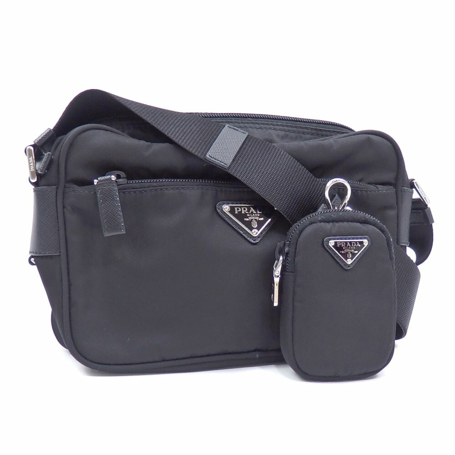 Prada Shoulder Bag, Nylon and Leather