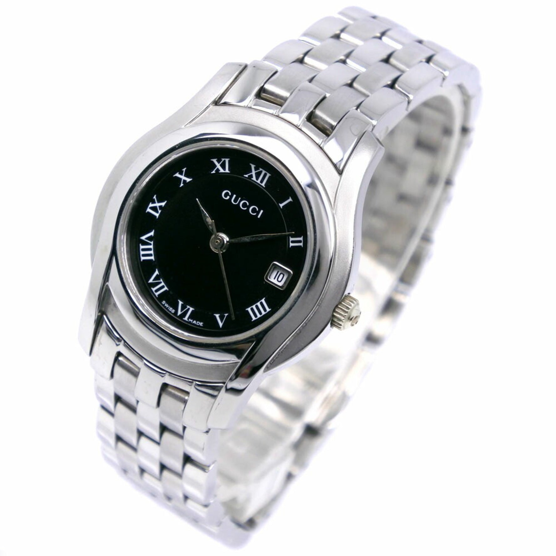 Gucci GUCCI Watch Stainless Steel Quartz Analog Display Black Dial Women's