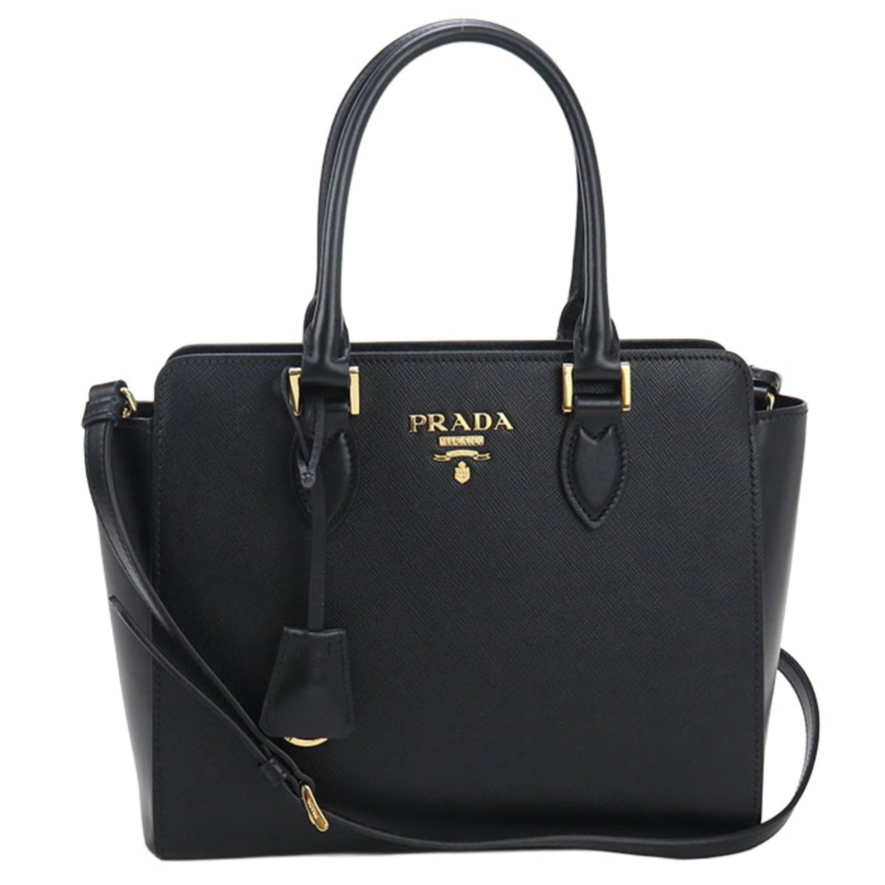 PRADA Handbag Saffiano Leather