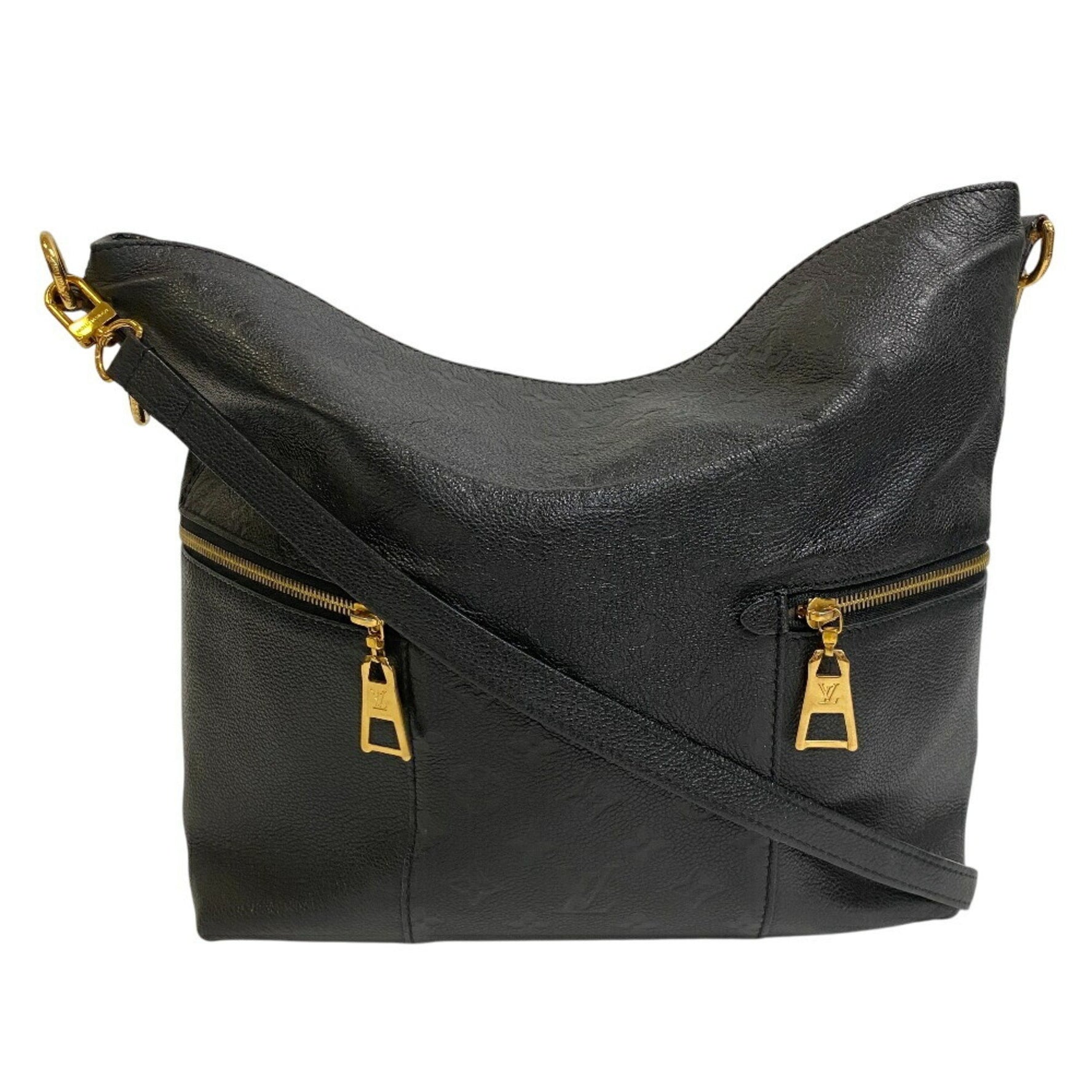 LOUIS VUITTON M44014 Merry Monogram Empreinte Shoulder Bag, Women's, Black