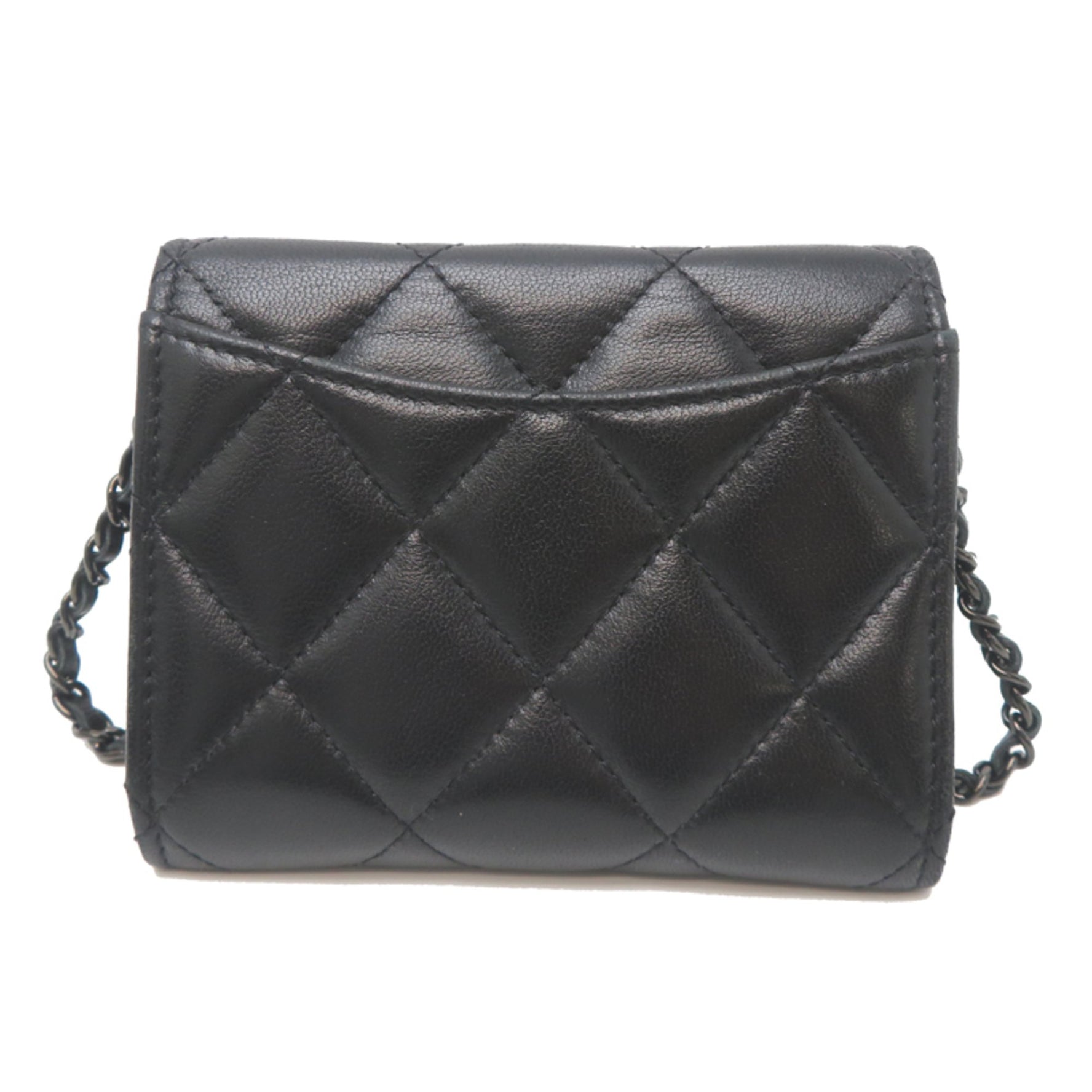 Chanel Matelasse Chain Wallet, Card Case, Lambskin