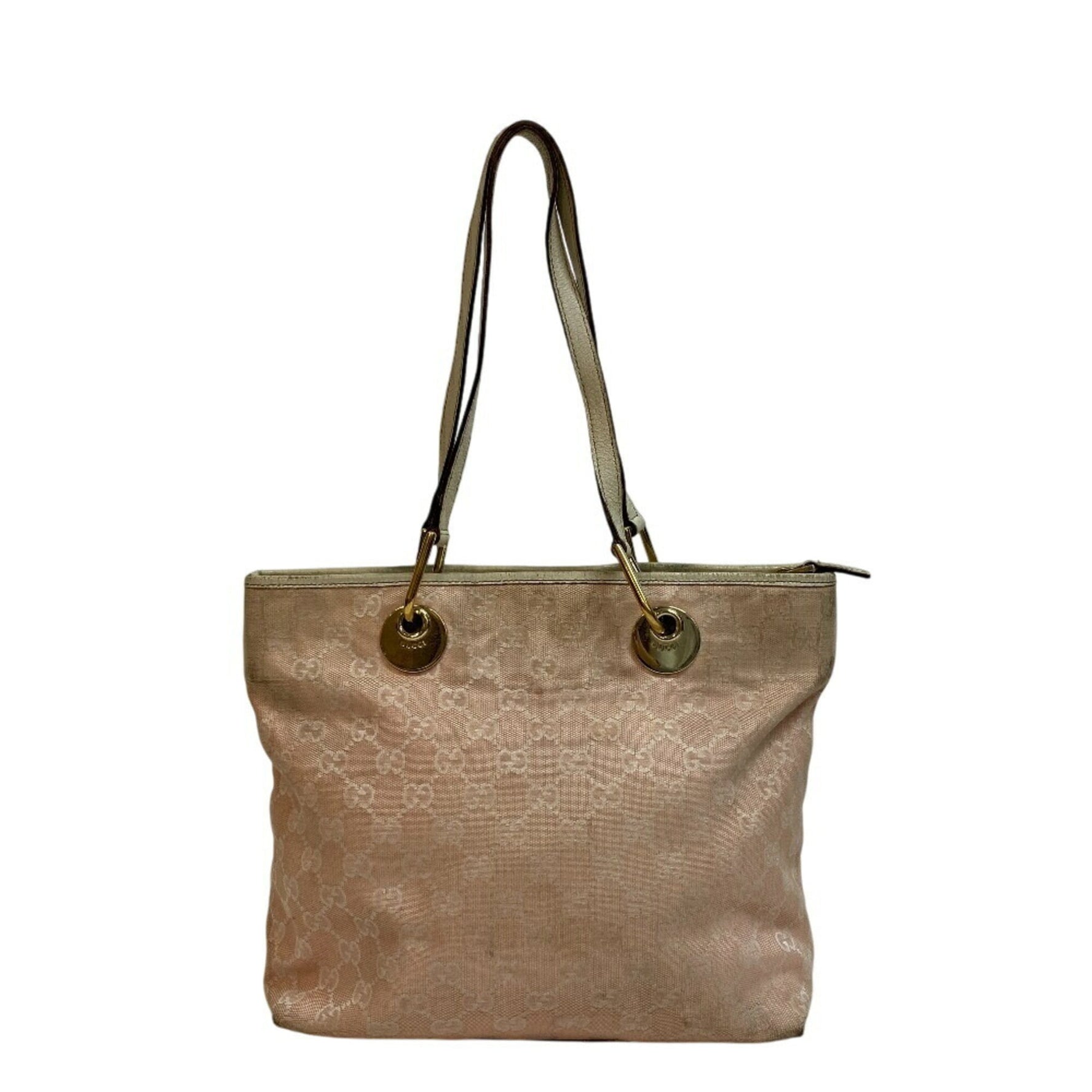 GUCCI GG Canvas Shoulder Tote Bag, Pink