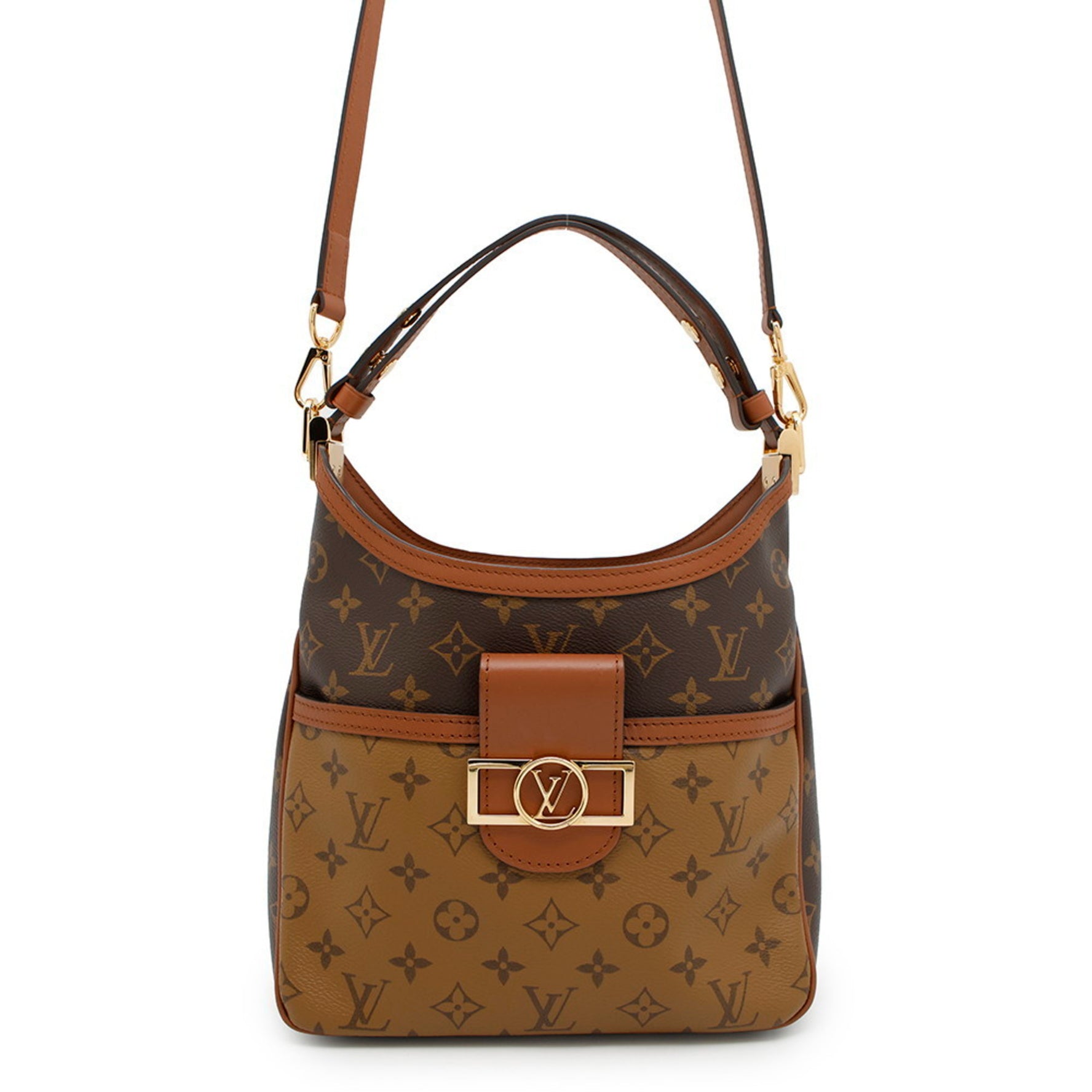 Louis Vuitton Monogram Reverse Hobo Dauphine Shoulder Bag bag