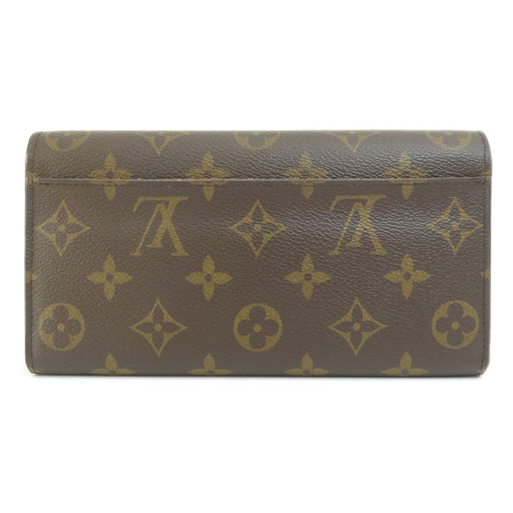 Louis Vuitton Portefeuille Sarah Monogram Coquelicot Long Wallet Canvas
