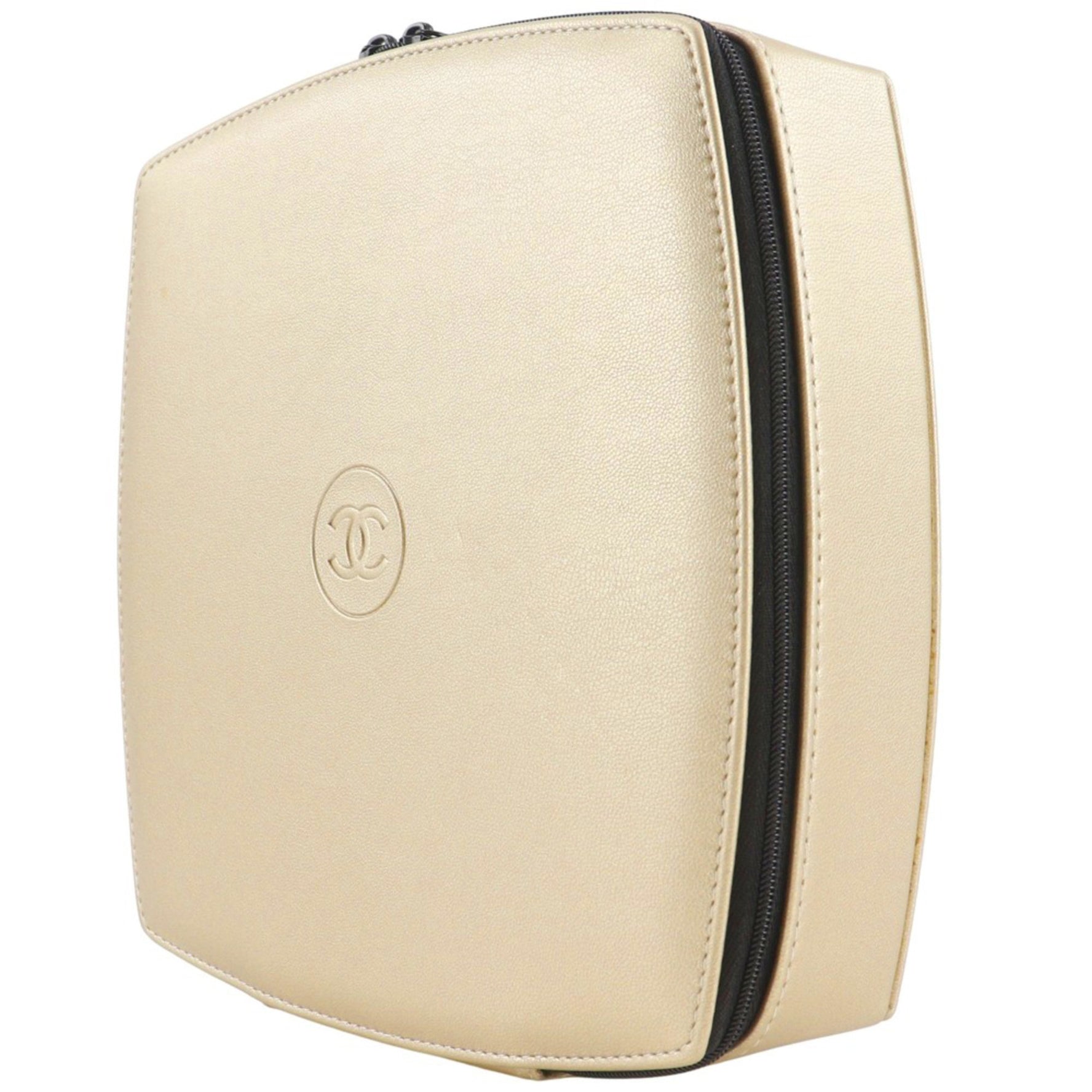 CHANEL Sublimage Pouch Novelty Leather Double Zipper Sabri Mage