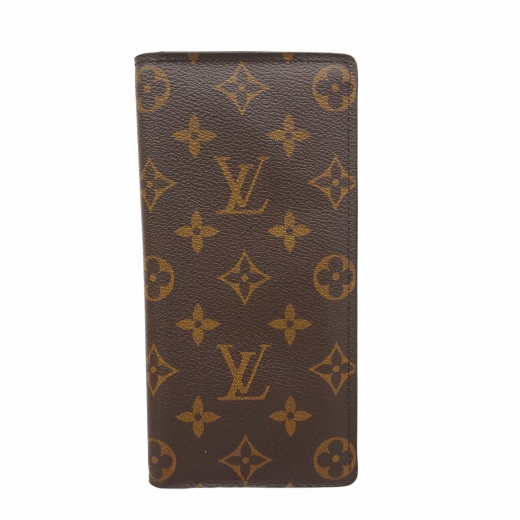 Louis Vuitton Monogram Portefeuille Brazza Long Wallet M66540 Brown Men's P1145690
