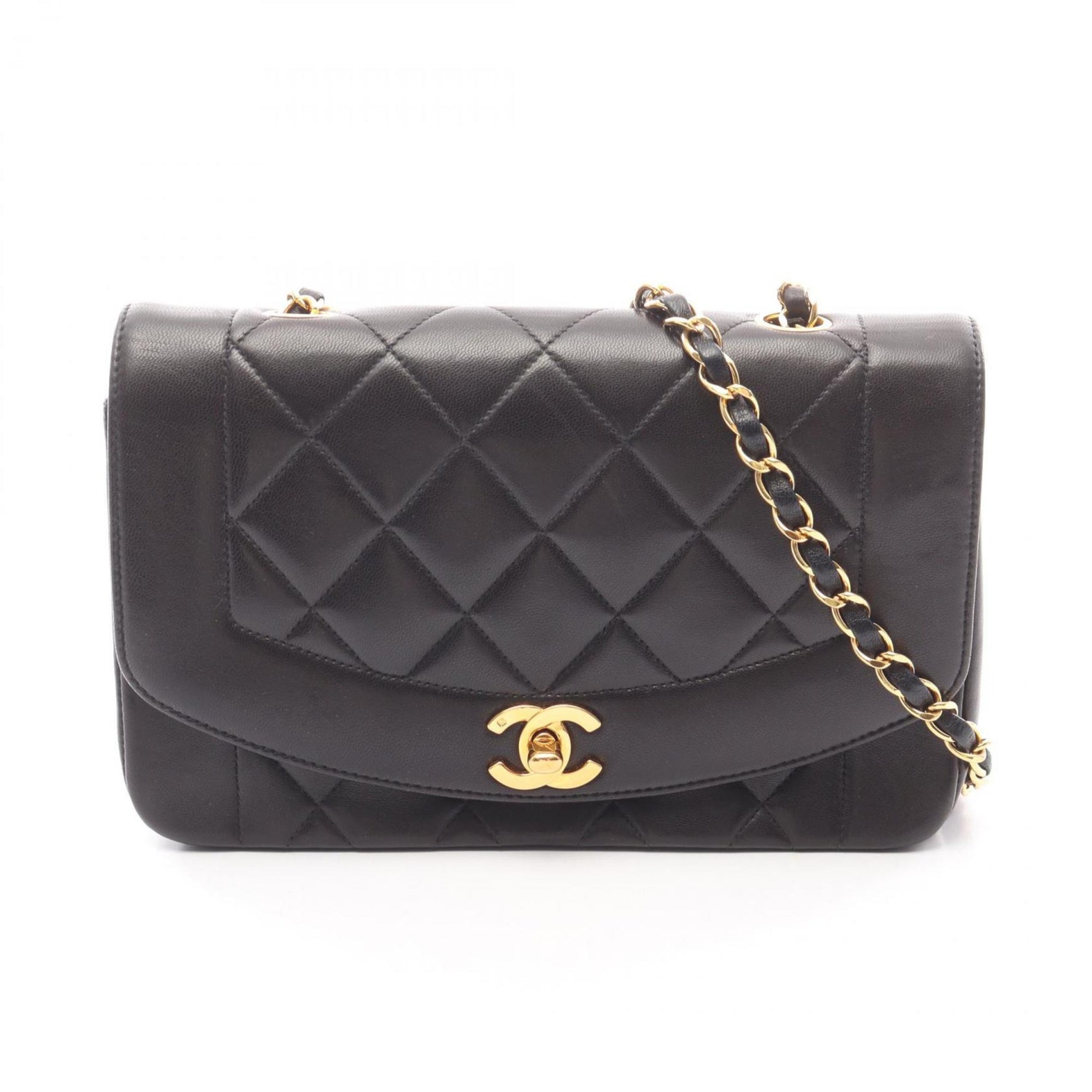CHANEL Matelasse Diana Flap Shoulder Bag in Lambskin Leather