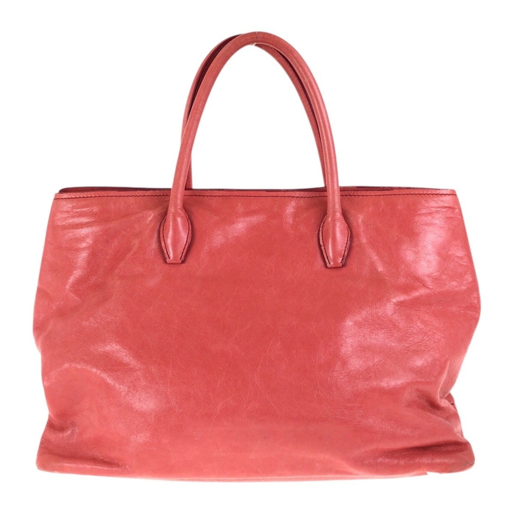 Miu Miu MIUMIU Silver Hardware Leather Tote Bag/Shoulder Bag