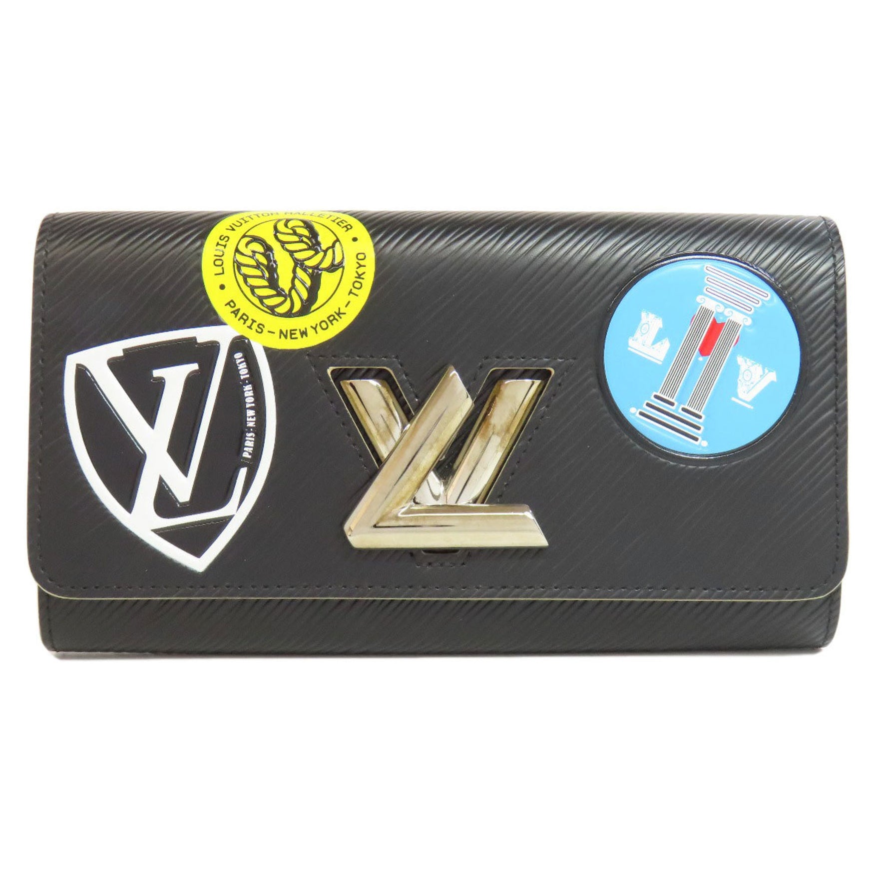 Louis Vuitton Portefeuille Twist Sticker Long Wallet Epi Leather
