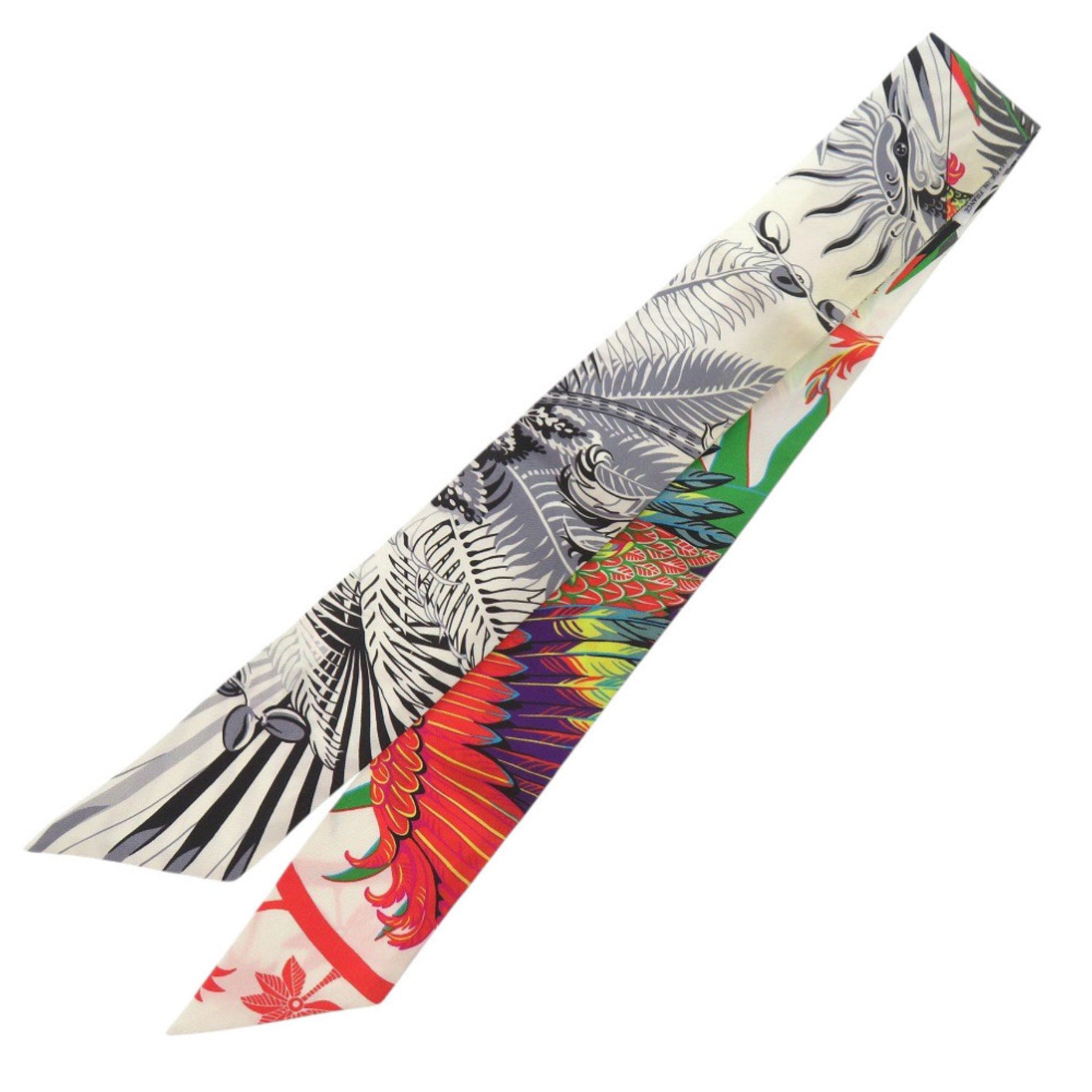 Hermès Twilly MYTHIQUES PHOENIX COLORIAGE Silk Multicolor Scarf Muffler 0123 HERMES