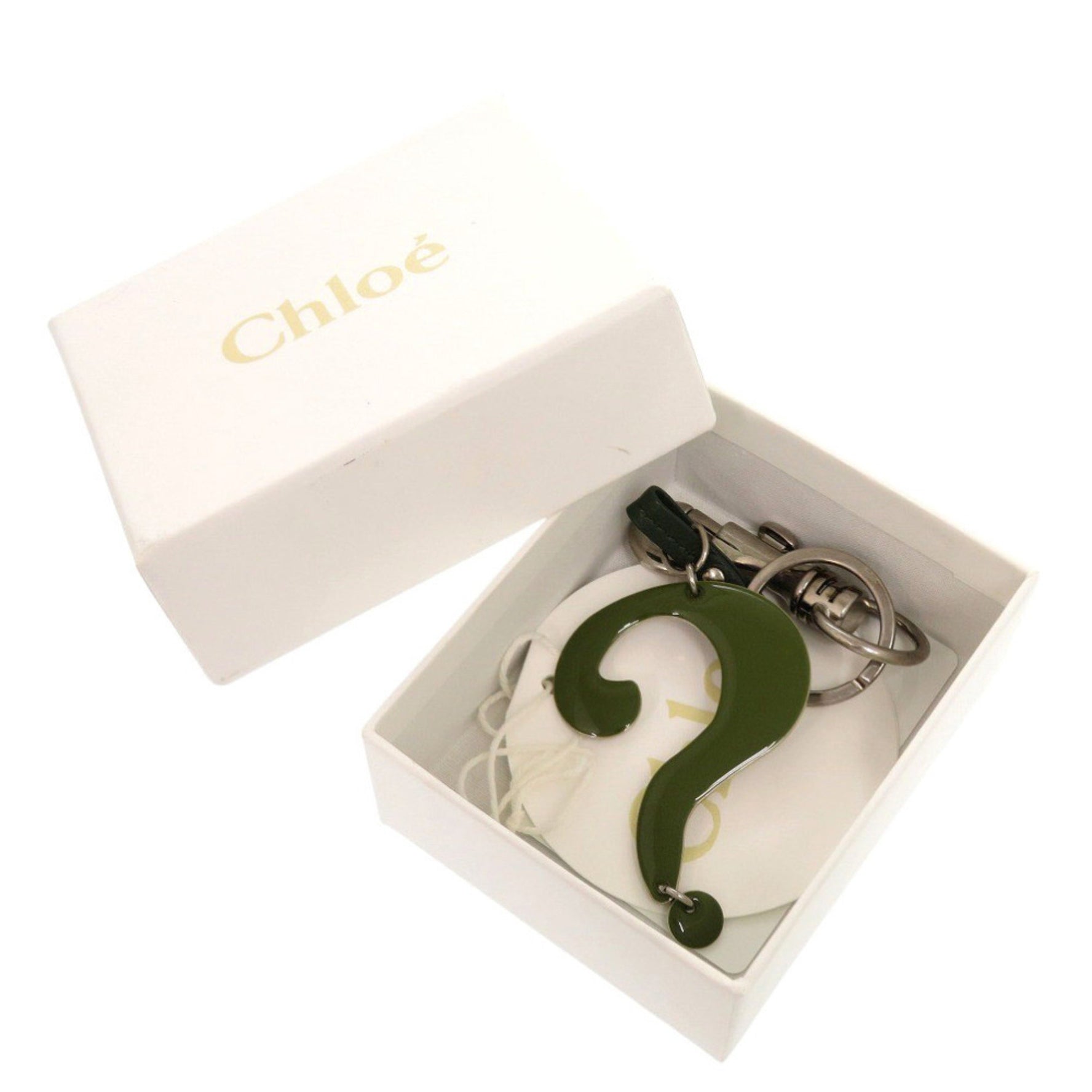 Chloé Chloe Key Ring Question Charm Keychain Metal/Metal 1875