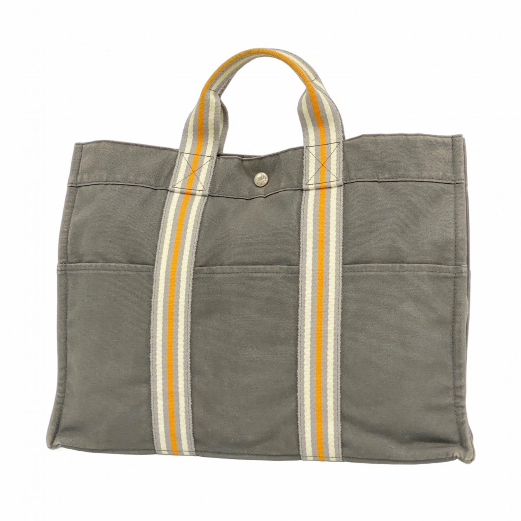 Hermes Hermès Foule MM Tote Bag, Canvas, Men's and