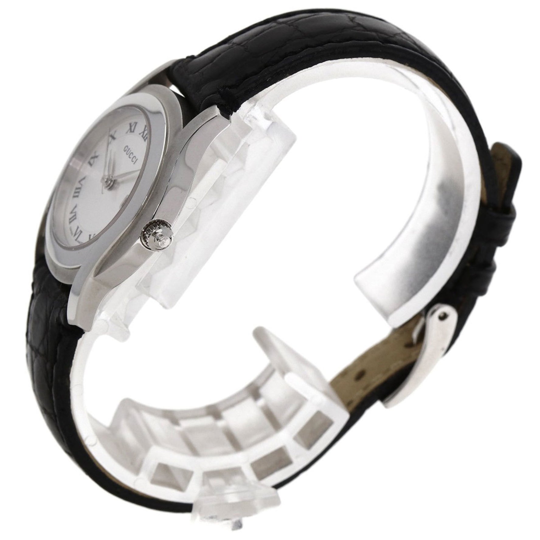 Gucci Stainless Steel/Leather Watch