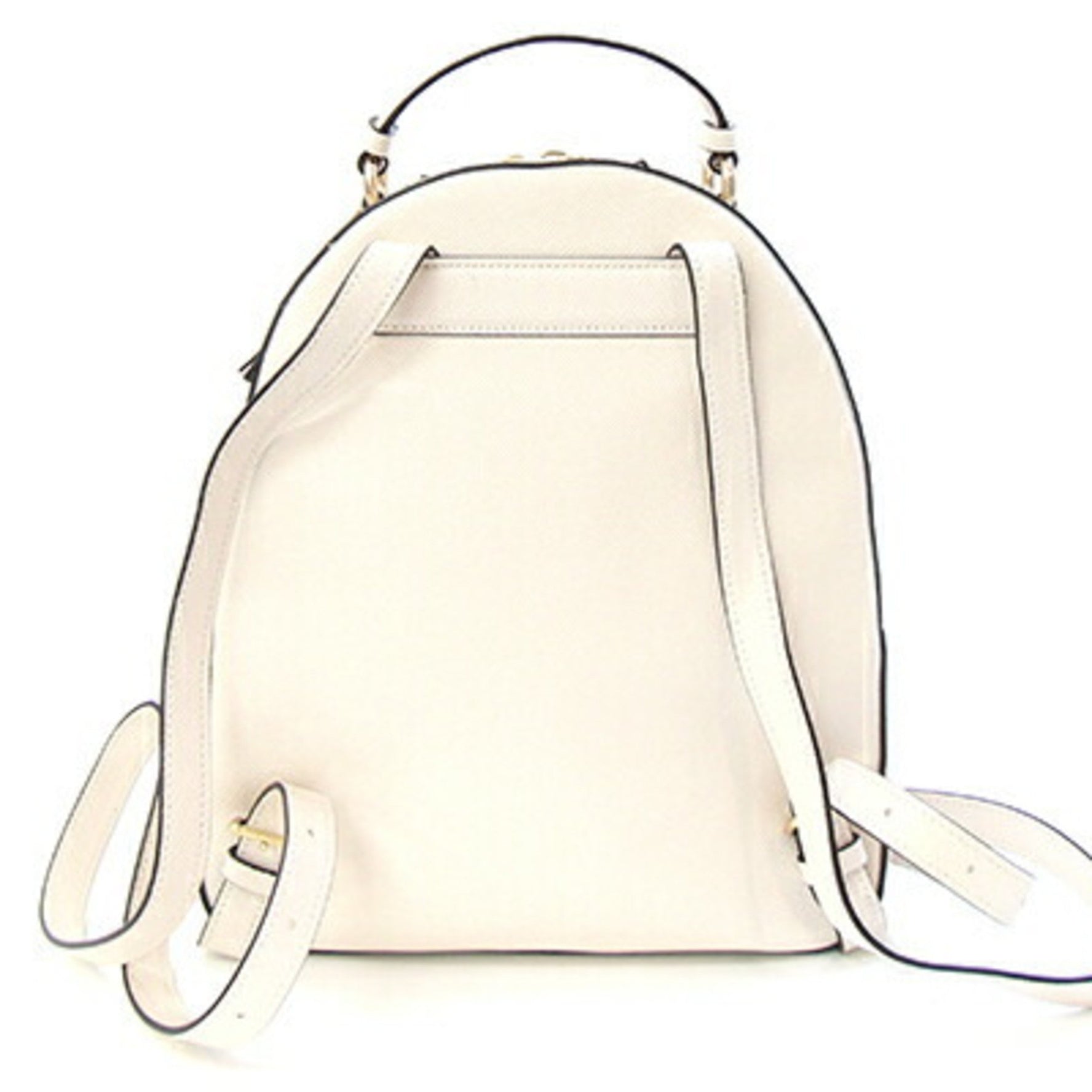 Coach Signature Jordan Backpack Ivory Beige PVC Leather
