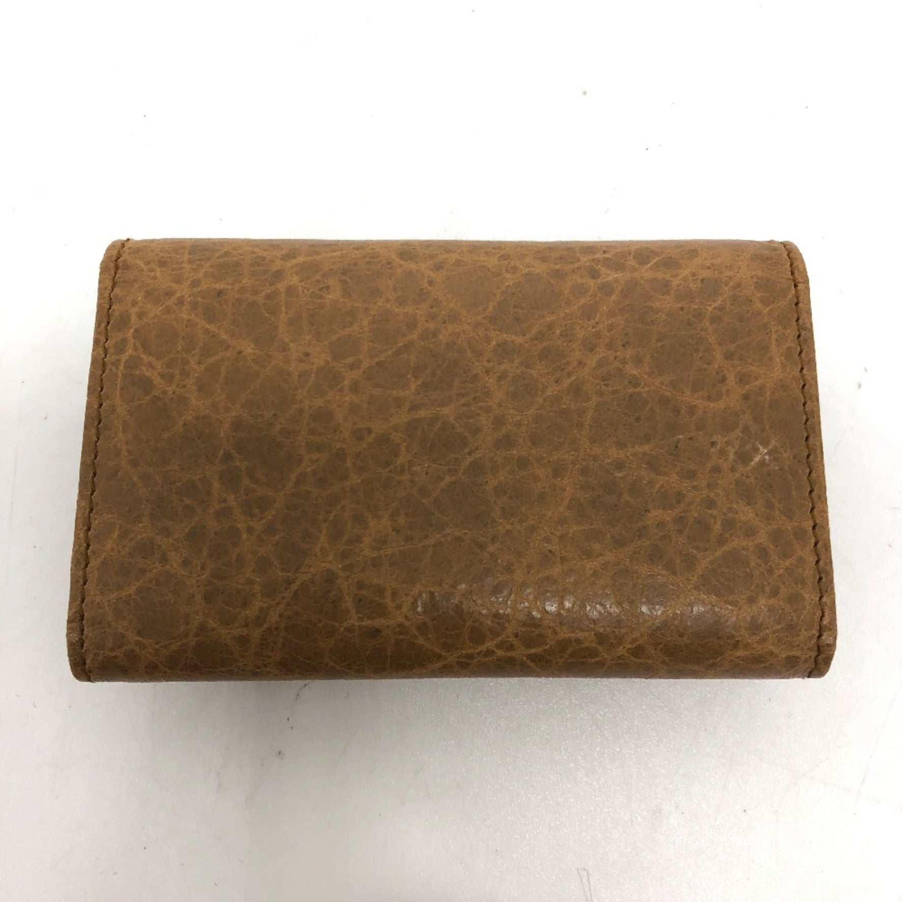 BALENCIAGA Studded Osaka Key Case, Leather, Unisex