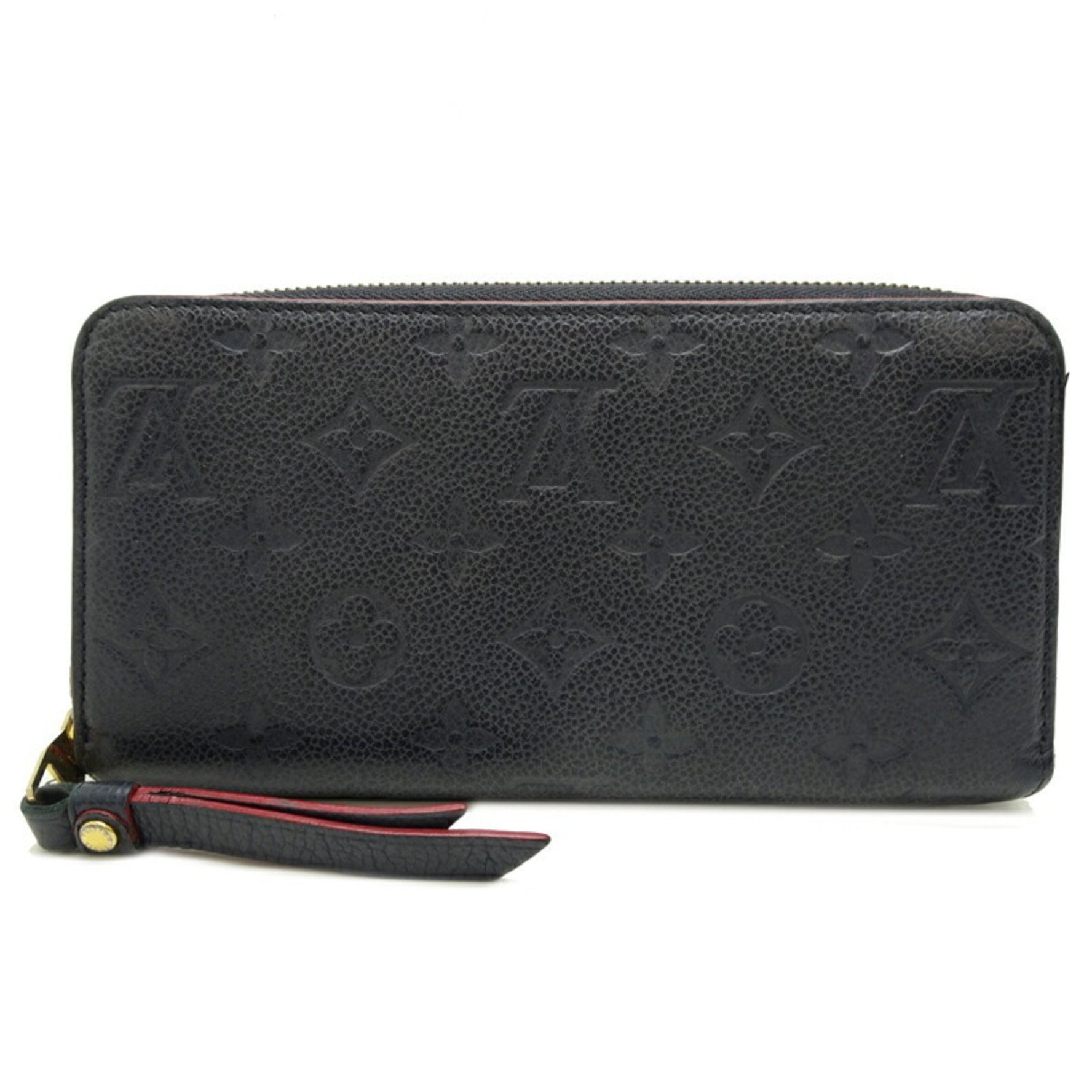 Louis Vuitton Zippy Wallet Long Monogram Empreinte Marine Rouge (Navy)