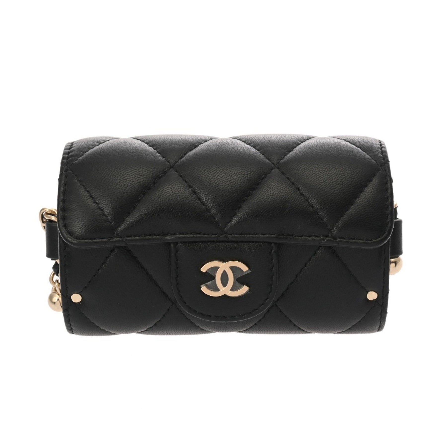 CHANEL Matelasse Mini Chain Pouch in Lambskin