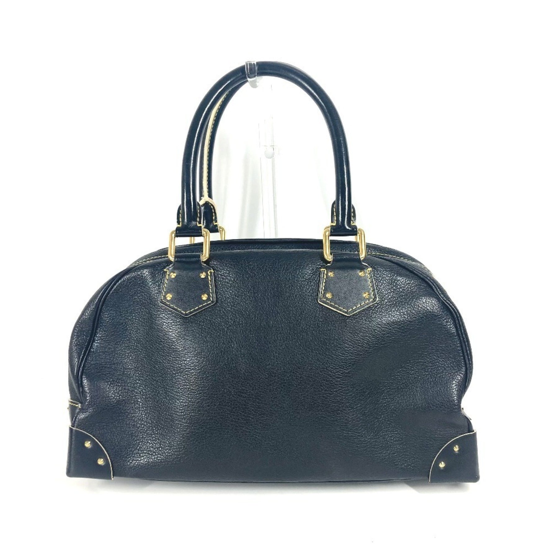 Louis Vuitton Suhali Superb Boston Bag Shoulder Handbag Leather Noir Black