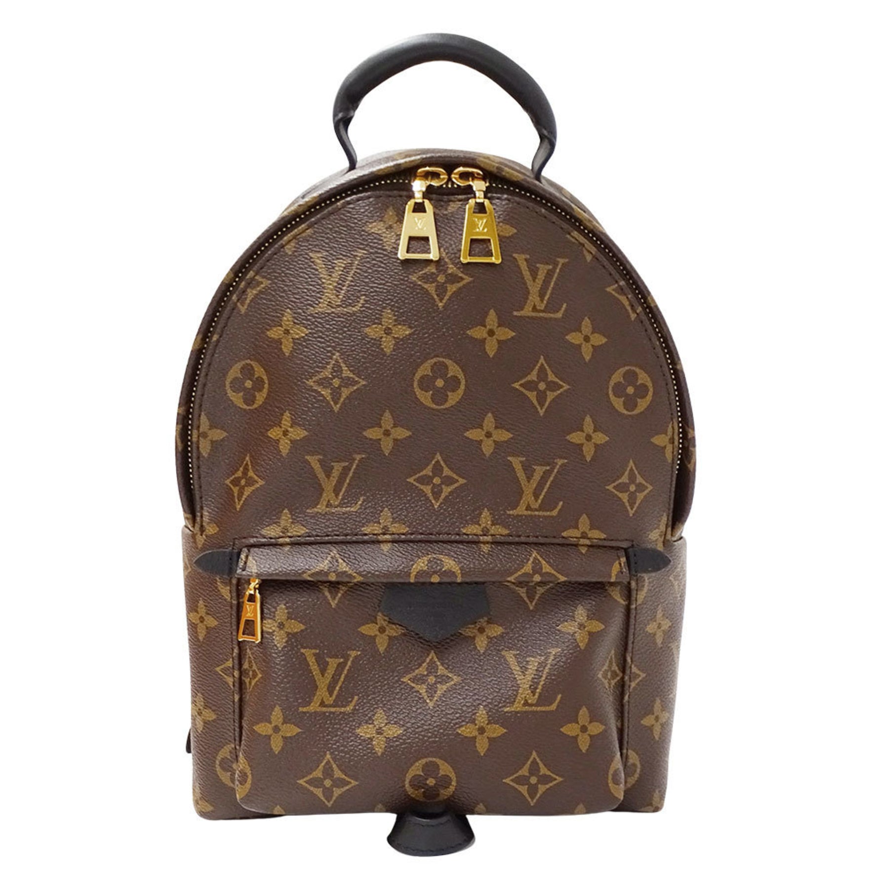 Louis Vuitton Monogram Canvas Palm Springs Backpack PM, Brown, M41560, A5 Size, Mini for Women
