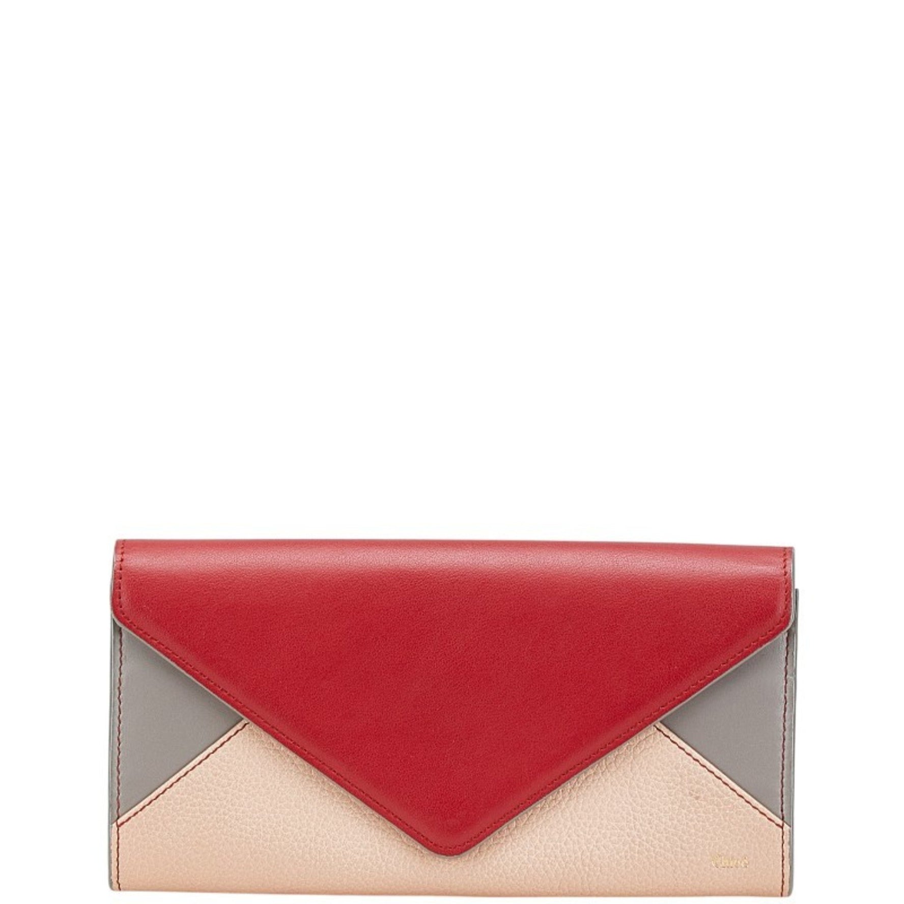 Chloé Chloe multicolored leather long wallet