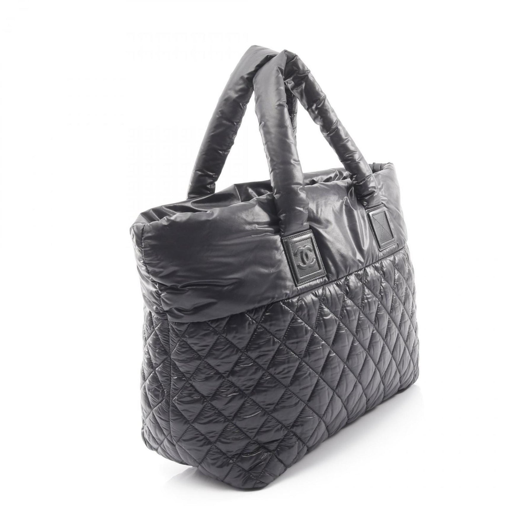CHANEL Coco Cocoon MM Tote Bag, Nylon and Leather