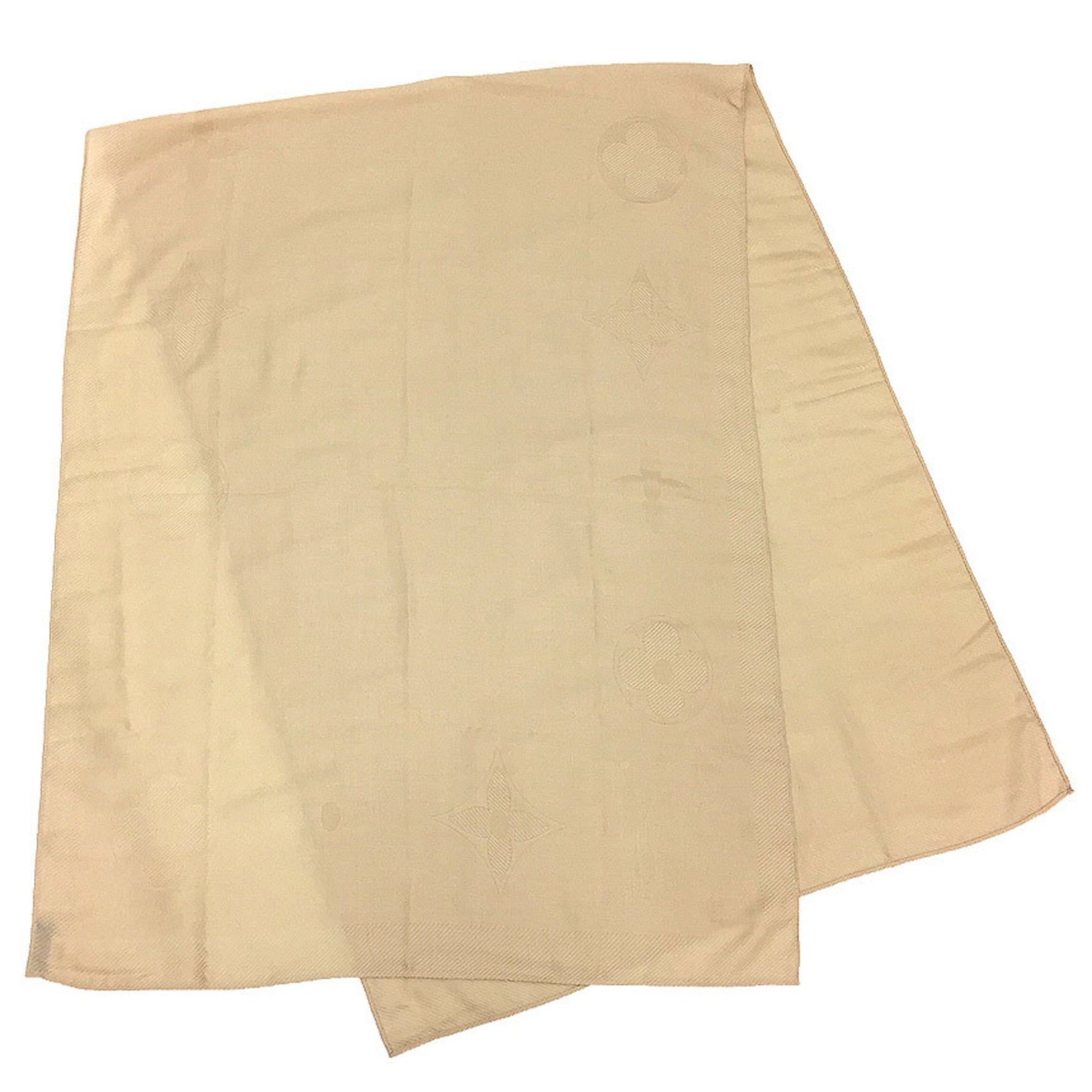 Louis Vuitton Monogram Stole Shawl Cream