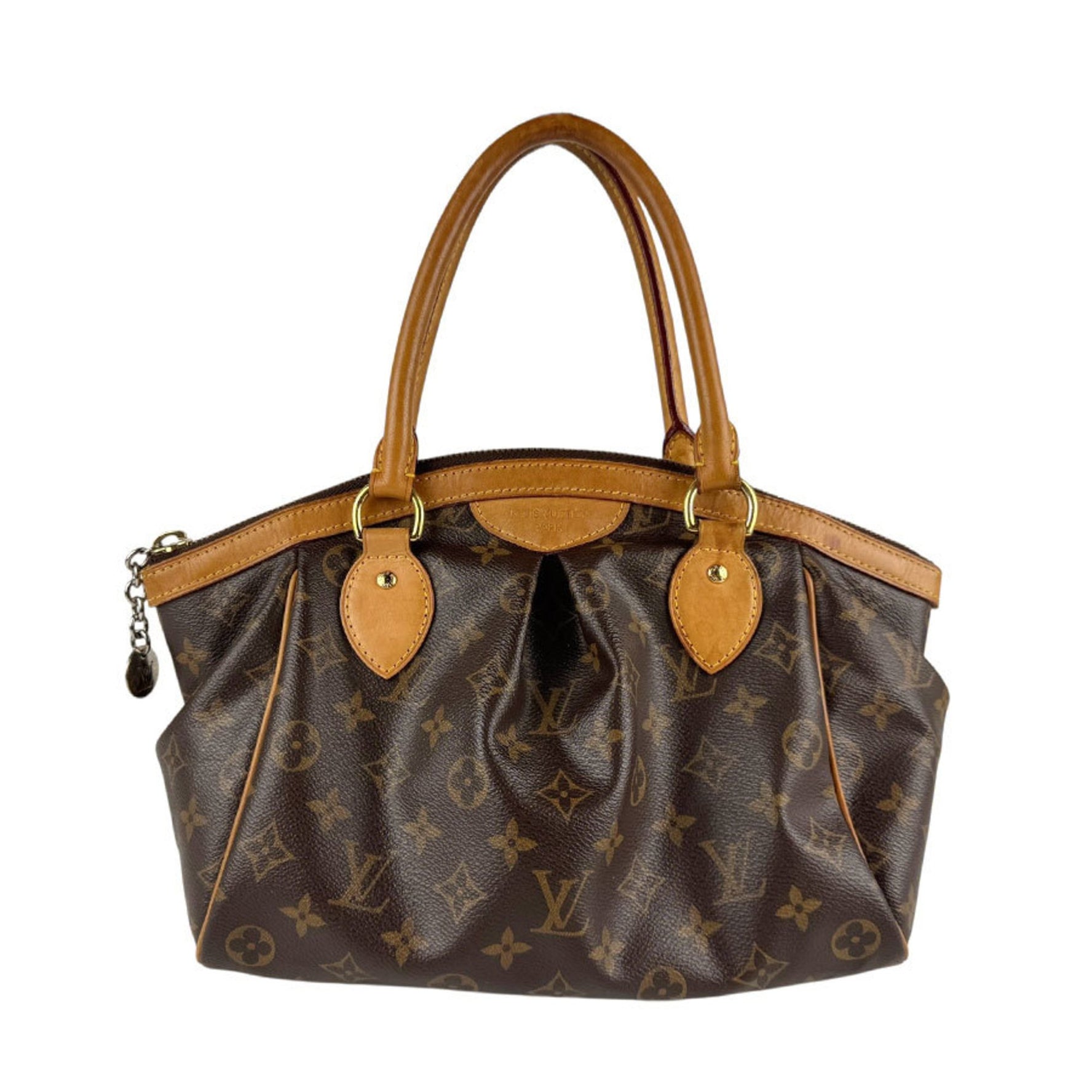 Louis Vuitton Monogram Tivoli PM Handbag in Canvas, Brown, Women's, M40143 z6499