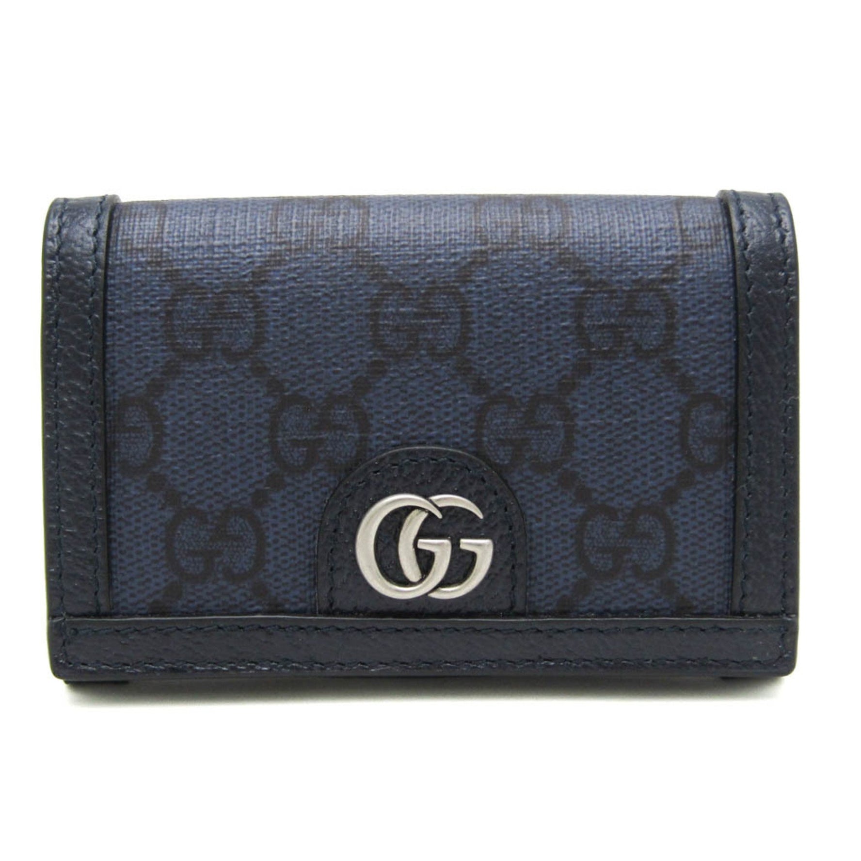 Gucci Ophidia GG Supreme Card Case Navy