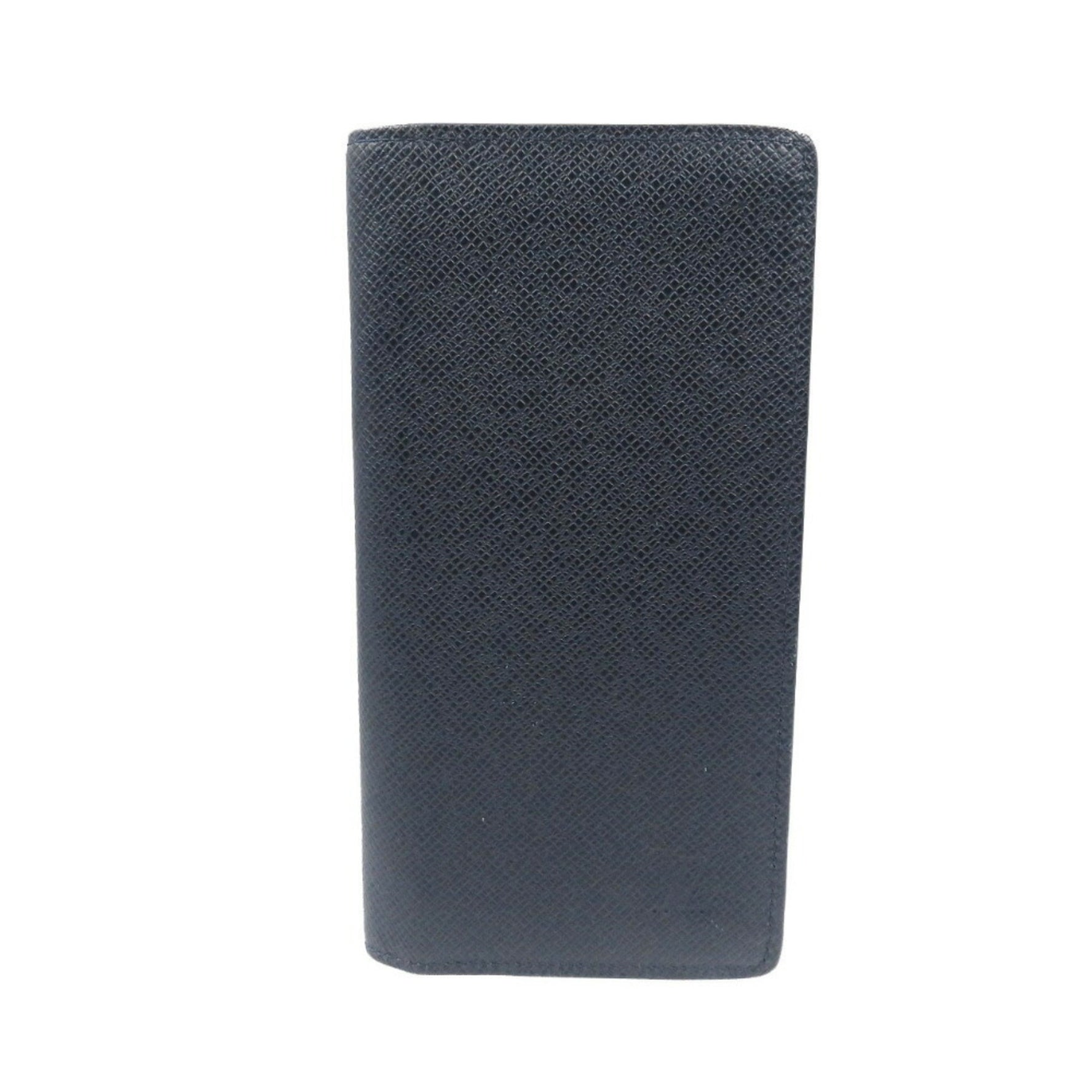 Louis Vuitton Portefeuille Brazza M30502 Taiga Leather Navy Long Wallet 1083LOUIS VUITTON