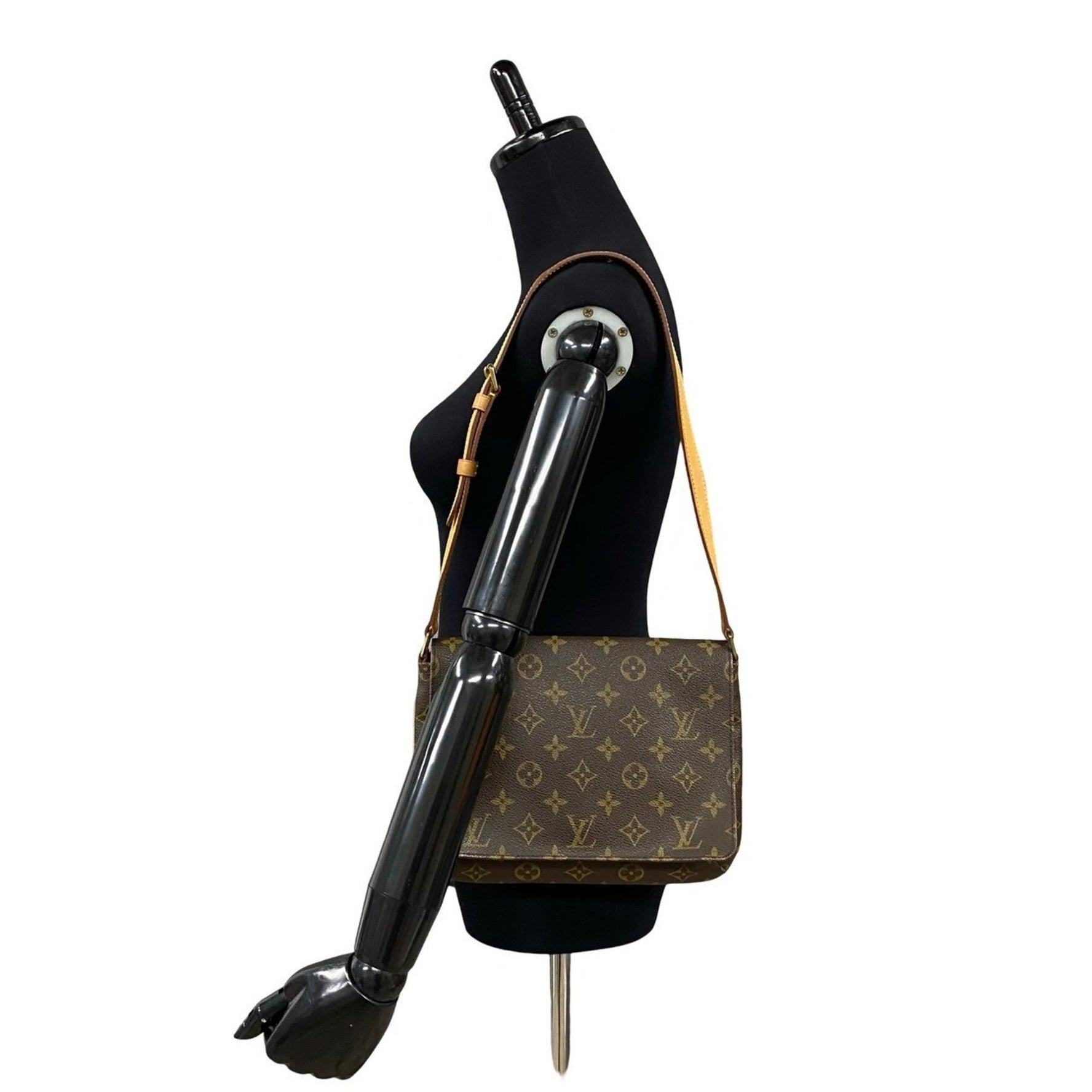 Louis Vuitton Musette Tango Monogram Leather Semi-One Shoulder Bag