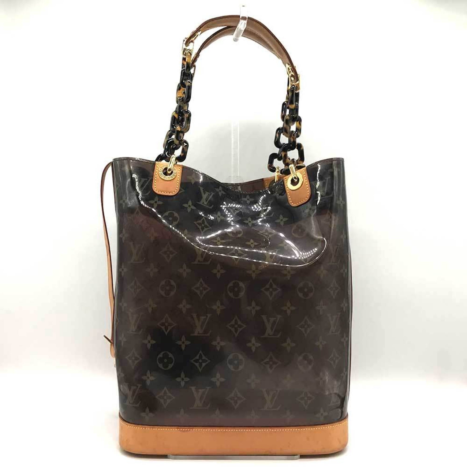 Louis Vuitton Cover Amble MM Monogram Vinyl Tote Bag Shoulder