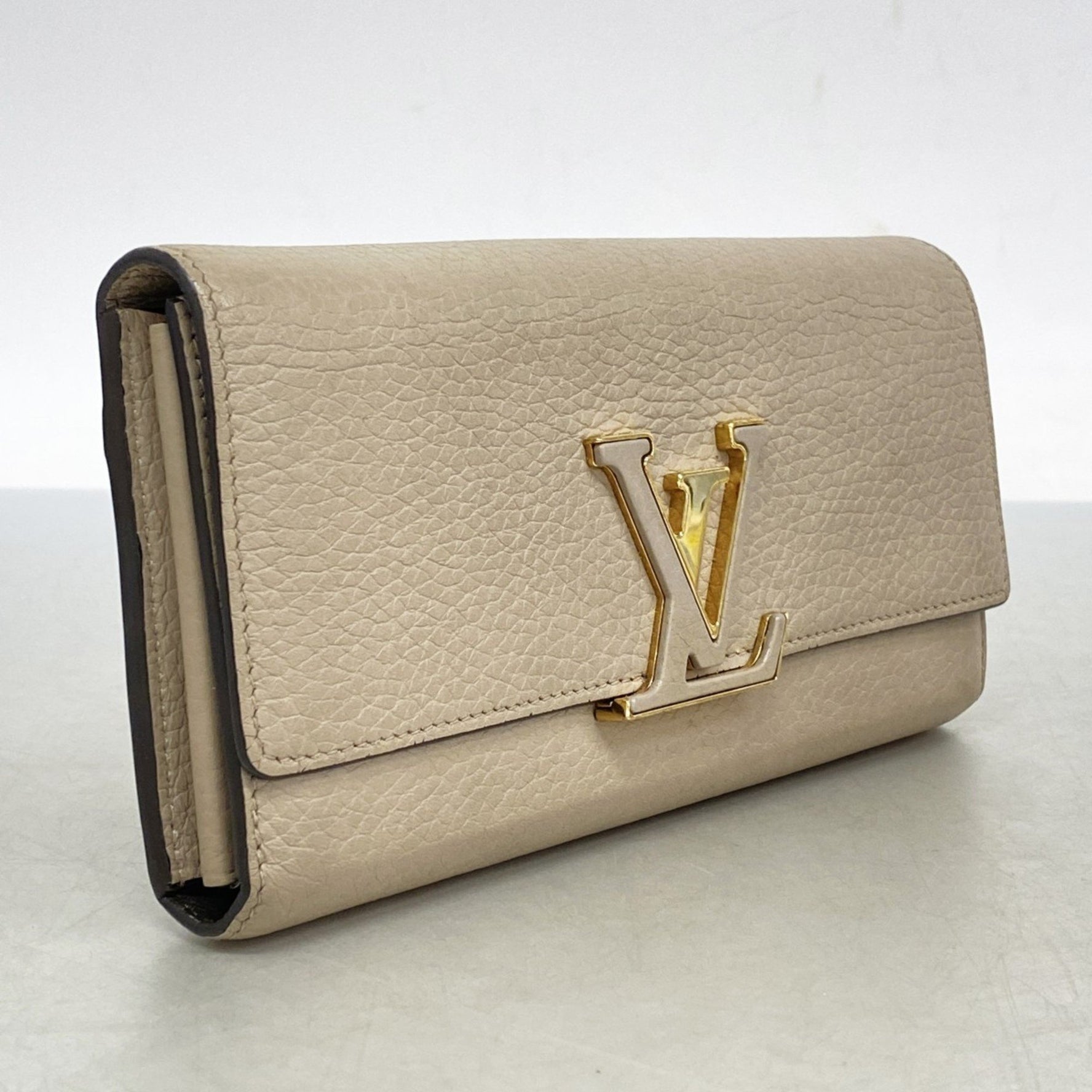 Louis Vuitton Taurillon Portefeuille Capucines Long Wallet M61249 Galle Women's P1165219