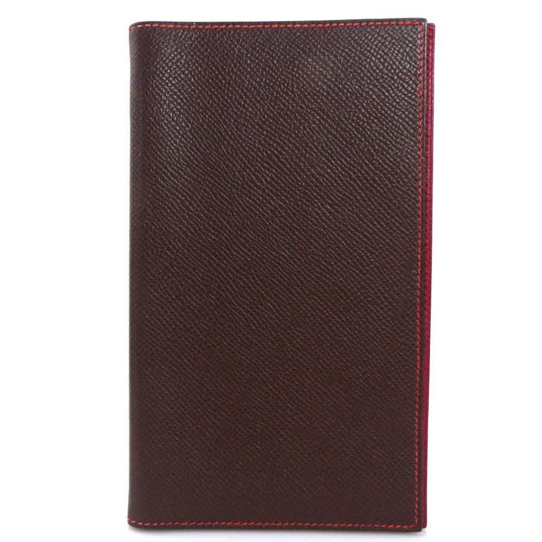 Hermes HERMES Notebook Cover Leather Brown Red Men's Women's e59922g