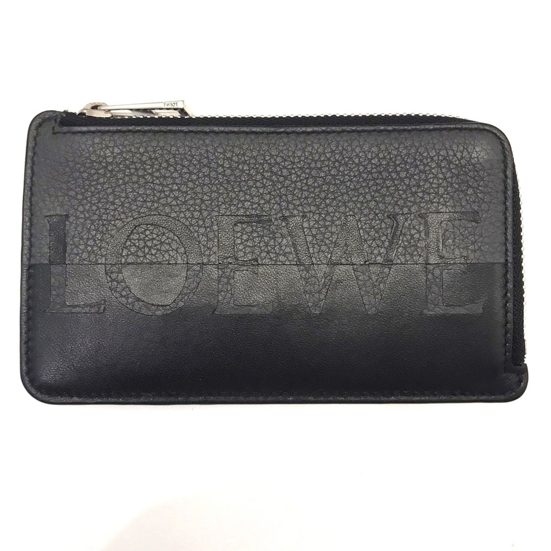 Loewe Fragment Case, Coin Card L-Shaped, Black x Gray