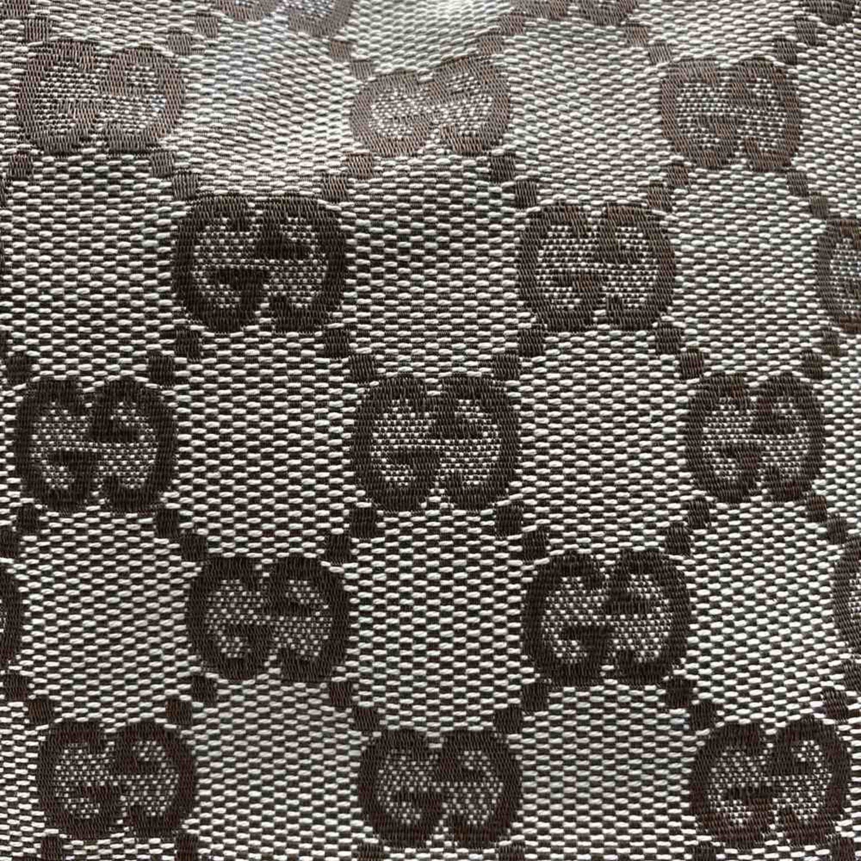 GUCCI Handbag GG Canvas Brown x Turquoise Women's
