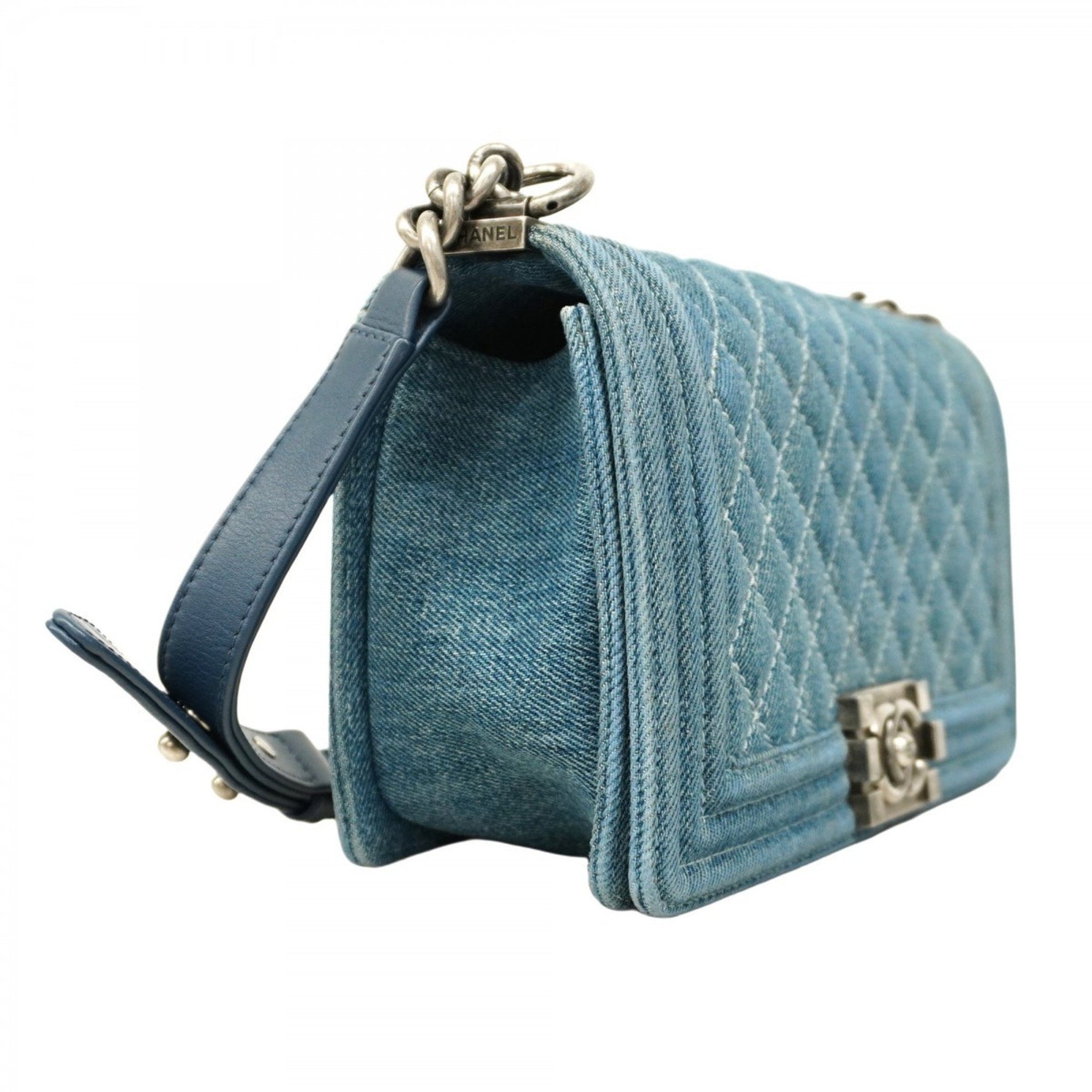 Chanel Shoulder Bag Boy Chain Denim