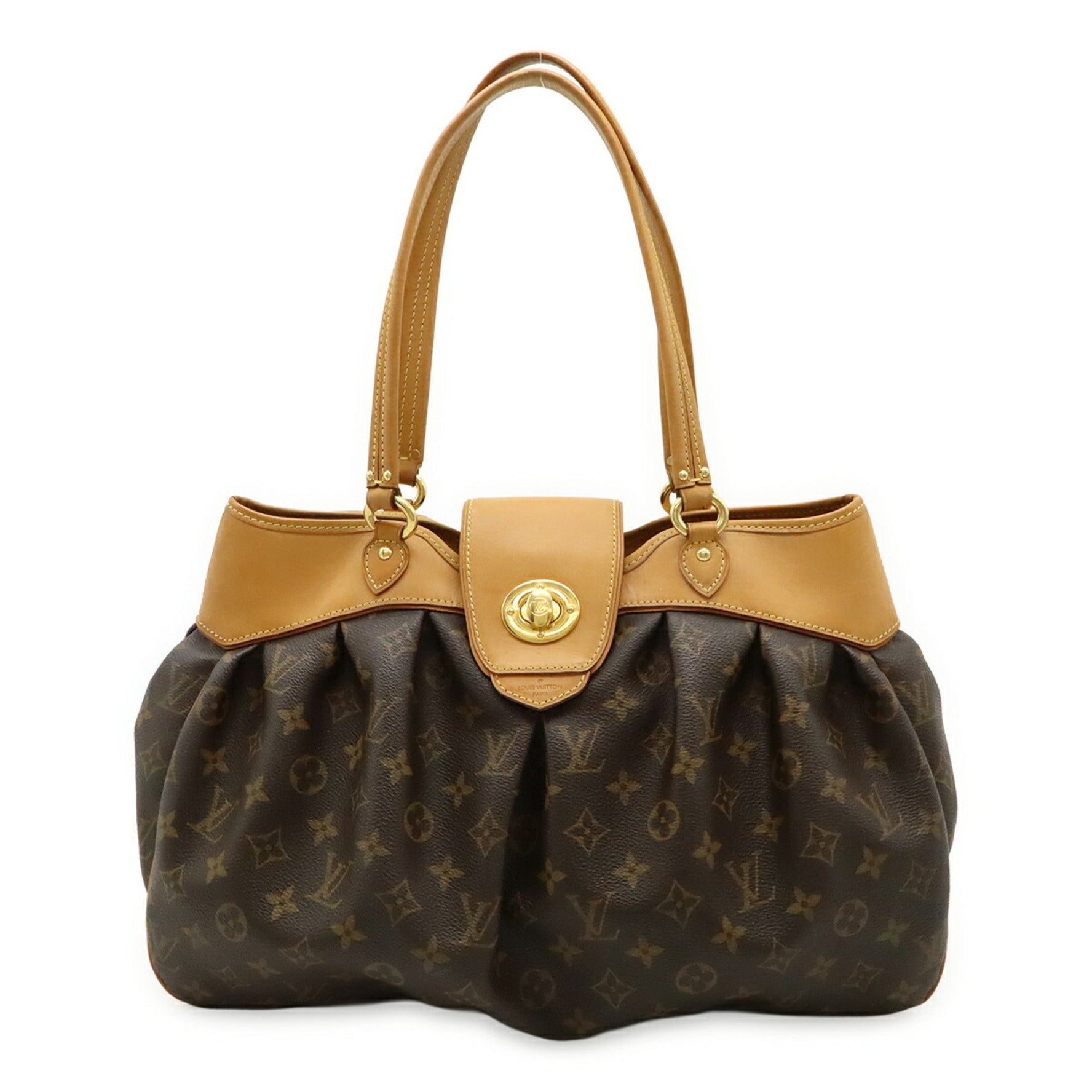 Louis Vuitton Monogram Boëtie MM Tote Bag Shoulder with Turn Lock
