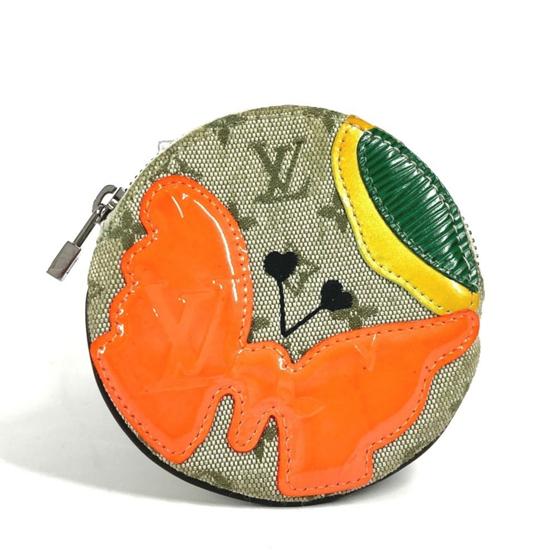 Louis Vuitton Monogram Mini Comte de Faye Portemonnay Long Round Wallet Coin Purse Butterfly Wallet/Coin Case Canvas Men's