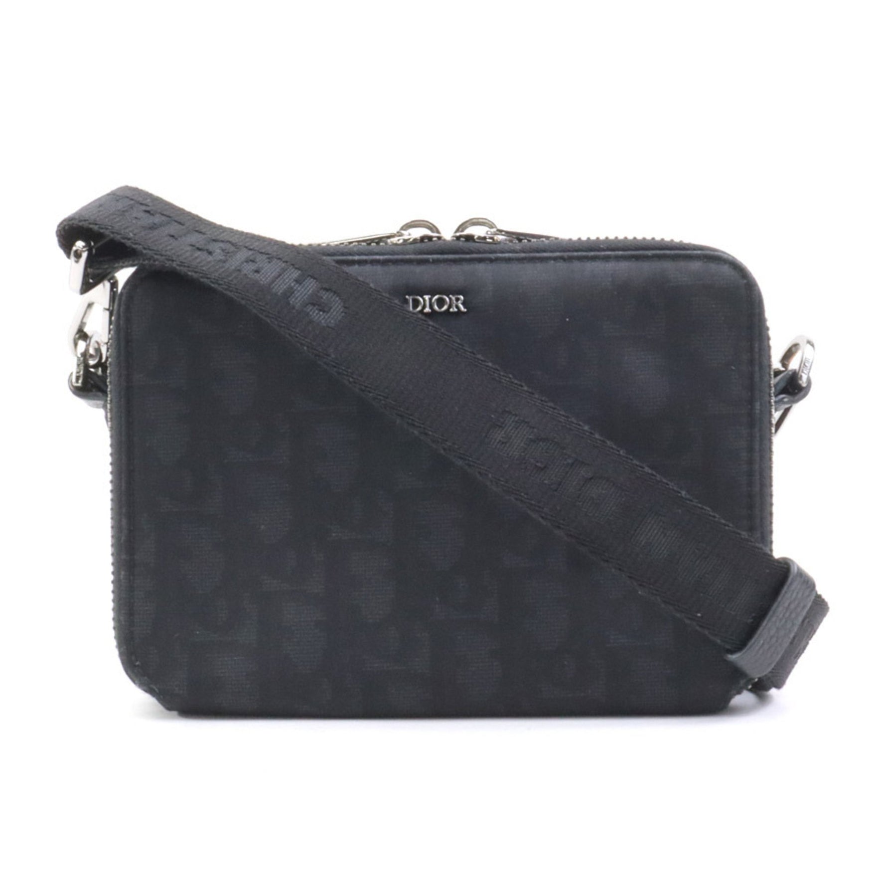Christian Dior Shoulder Bag Nylon Canvas