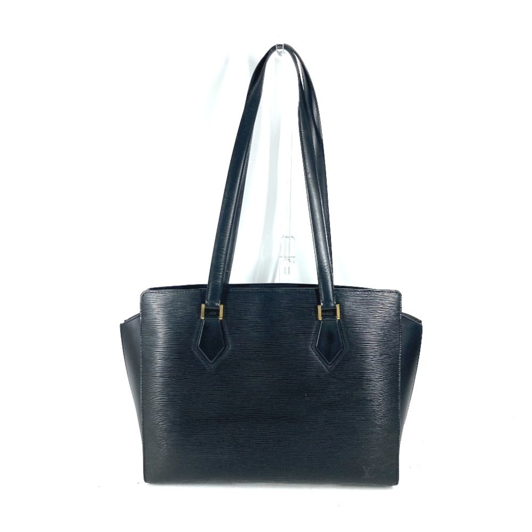 Louis Vuitton Epi Duplex Shoulder Bag, Tote Leather, Noir, Black